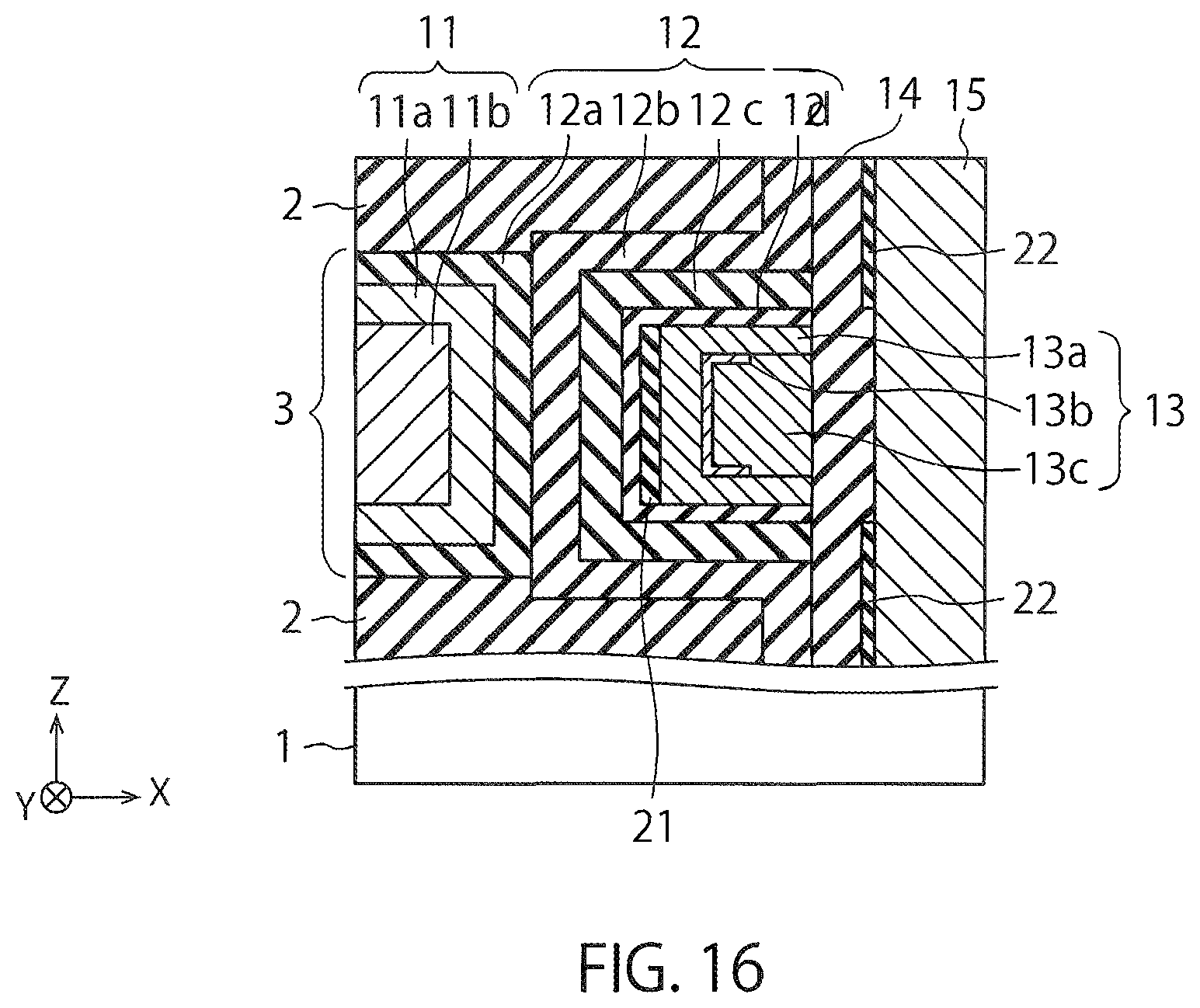 Patent US11785774 Figure 16 – Semiconductor device and method of manufacturing the same