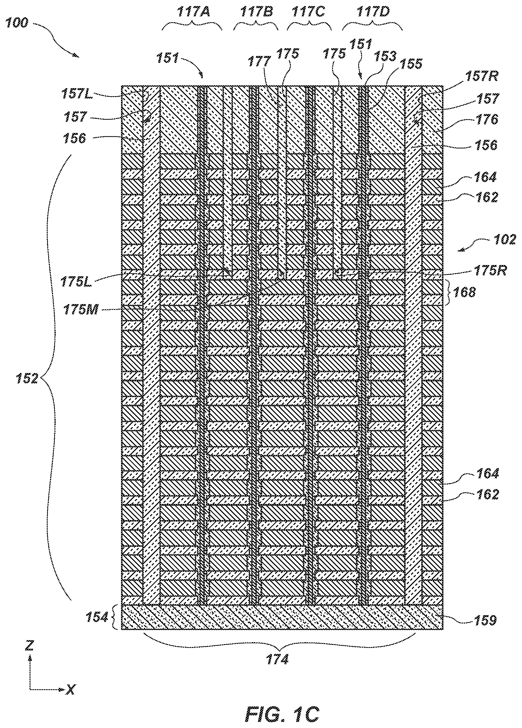 Patent US11785775 Figure 3 – Methods of forming microelectronic devices, and related microelectronic devices, memory devices, and electronic systems