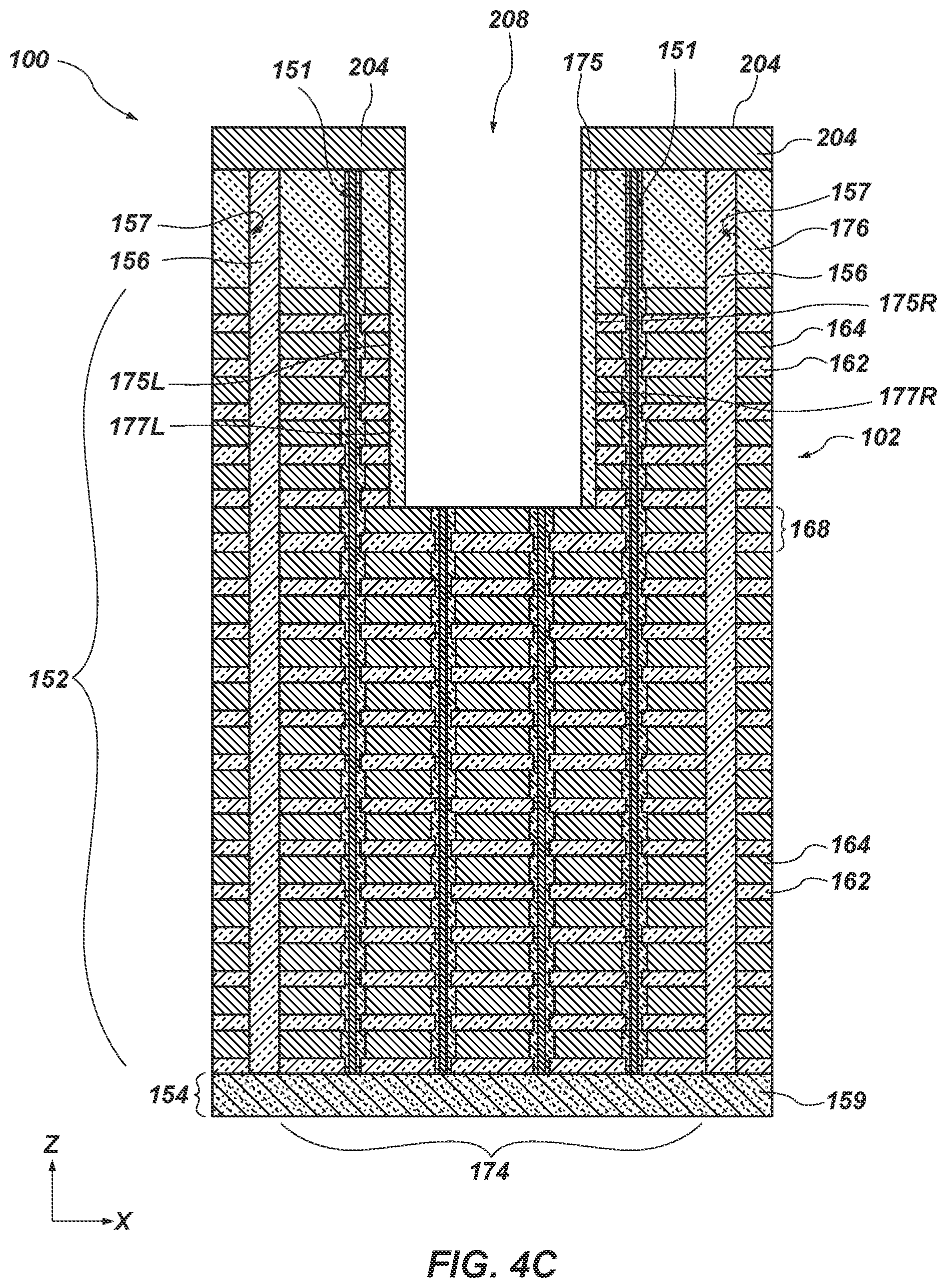 Patent US11785775 Figure 13 – Methods of forming microelectronic devices, and related microelectronic devices, memory devices, and electronic systems