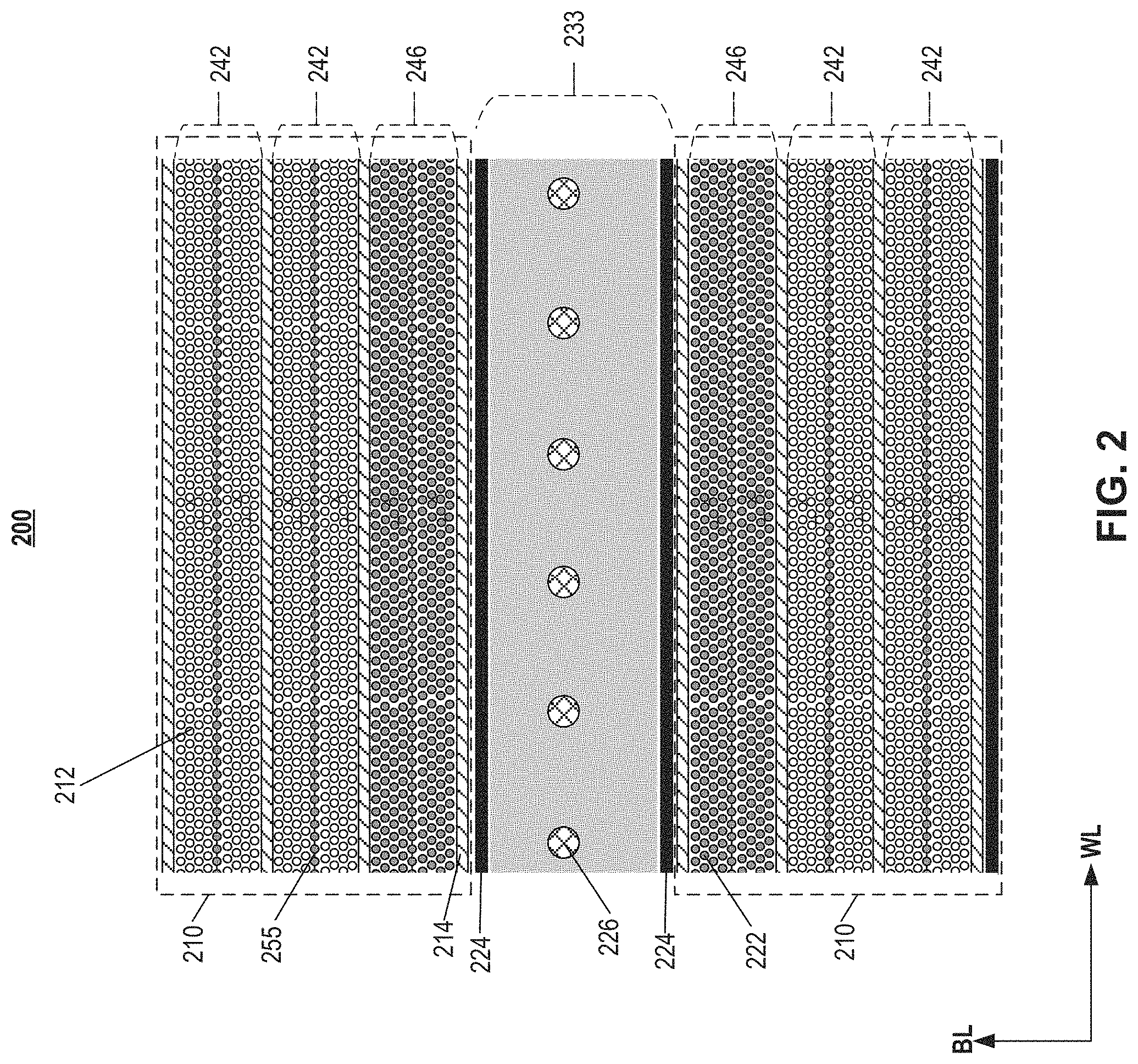 Patent US11785776 Figure 2 – Through array contact structure of three-dimensional memory device