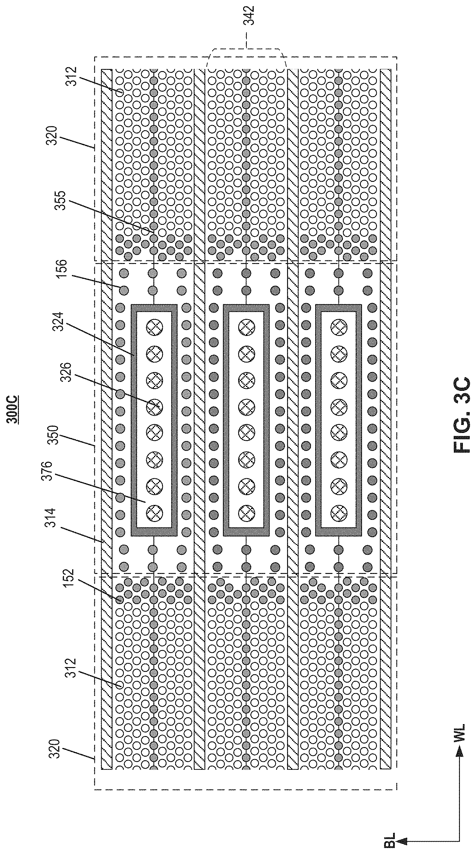 Patent US11785776 Figure 5 – Through array contact structure of three-dimensional memory device