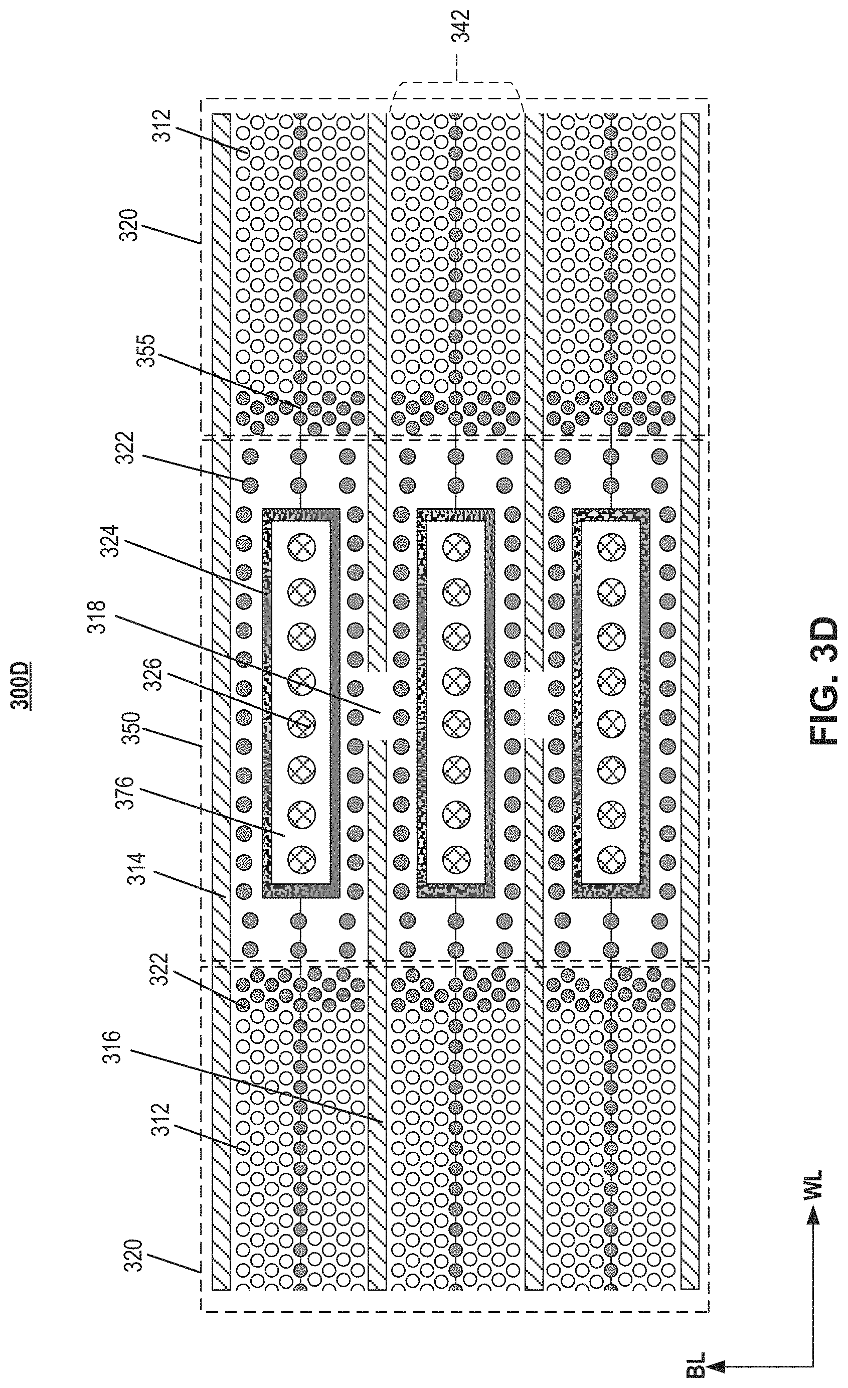 Patent US11785776 Figure 6 – Through array contact structure of three-dimensional memory device