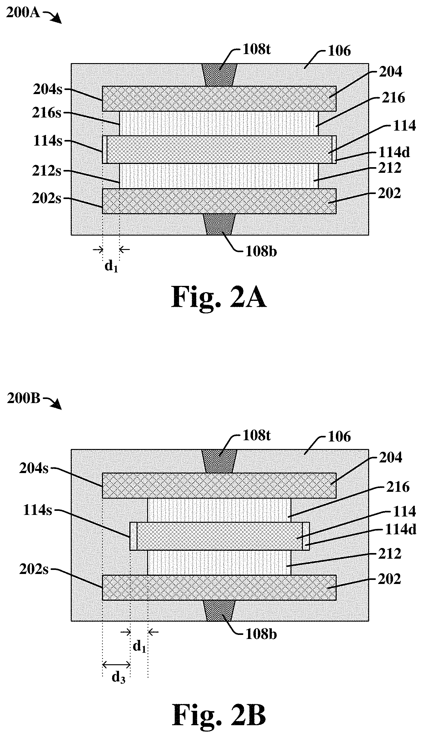 Patent US11785777 Figure 2 – FeRAM MFM structure with selective electrode etch