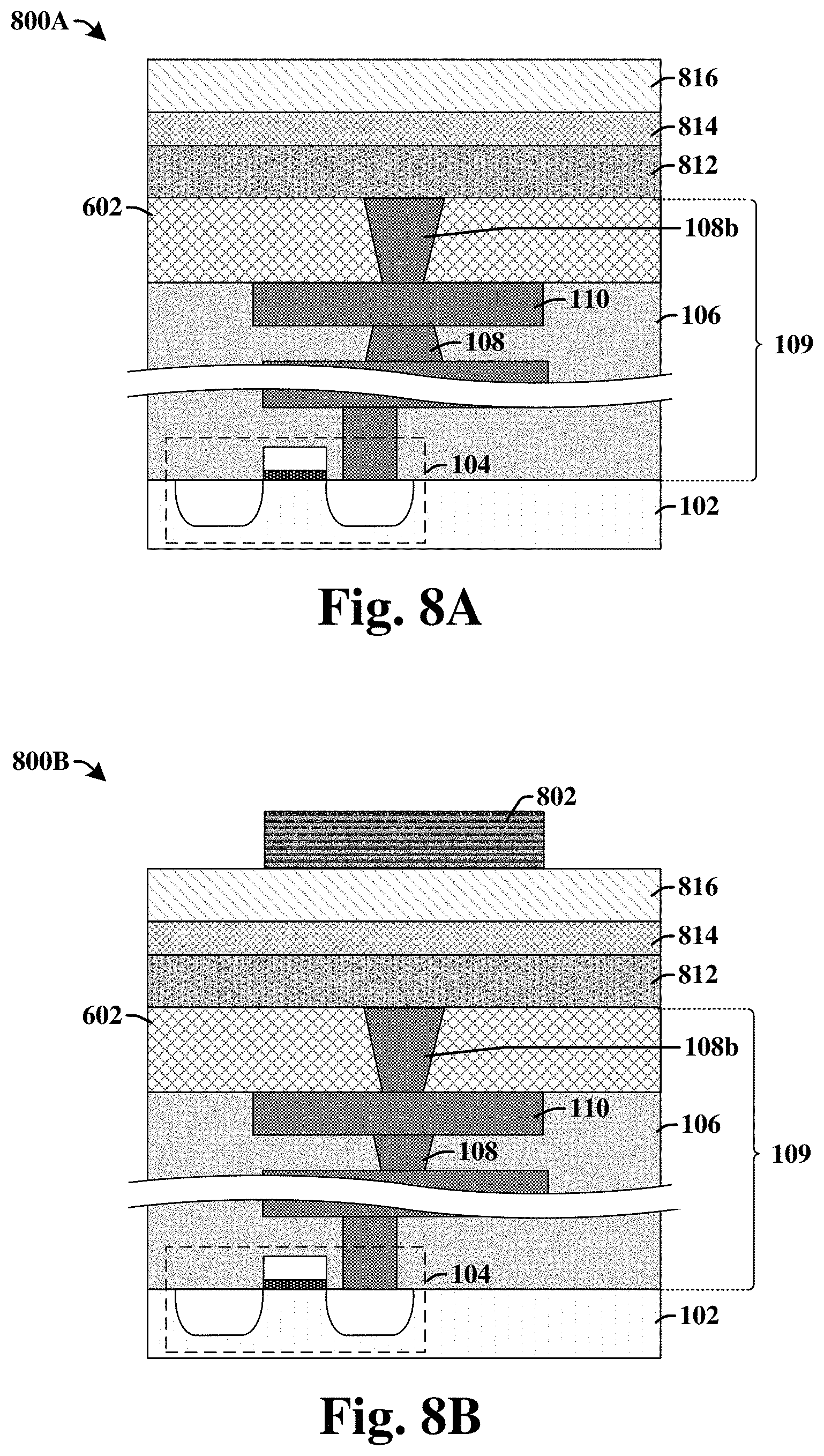 Patent US11785777 Figure 6 – FeRAM MFM structure with selective electrode etch