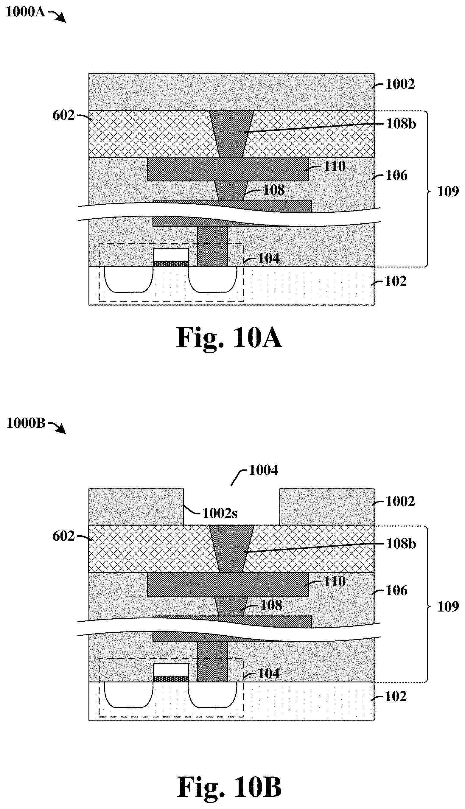Patent US11785777 Figure 10 – FeRAM MFM structure with selective electrode etch