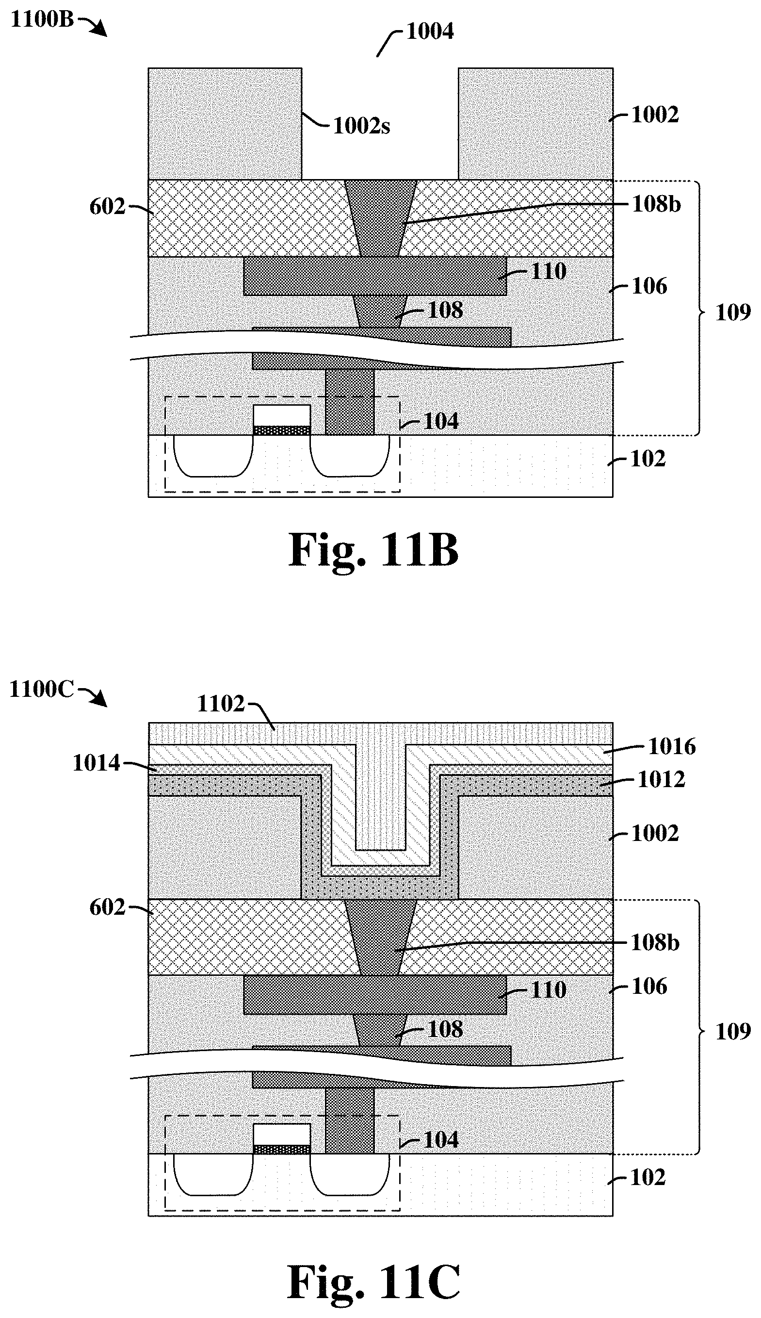 Patent US11785777 Figure 13 – FeRAM MFM structure with selective electrode etch
