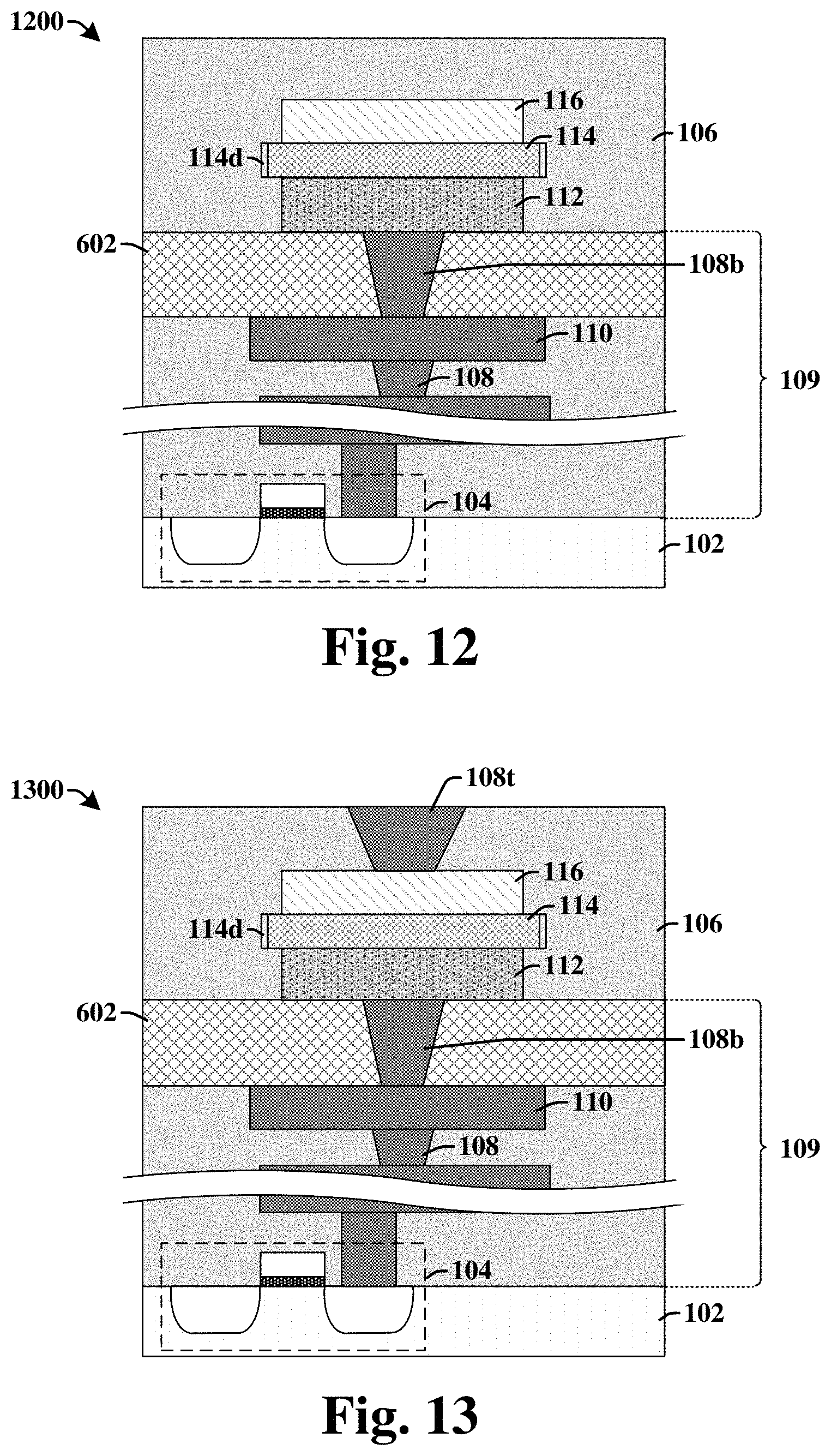 Patent US11785777 Figure 15 – FeRAM MFM structure with selective electrode etch