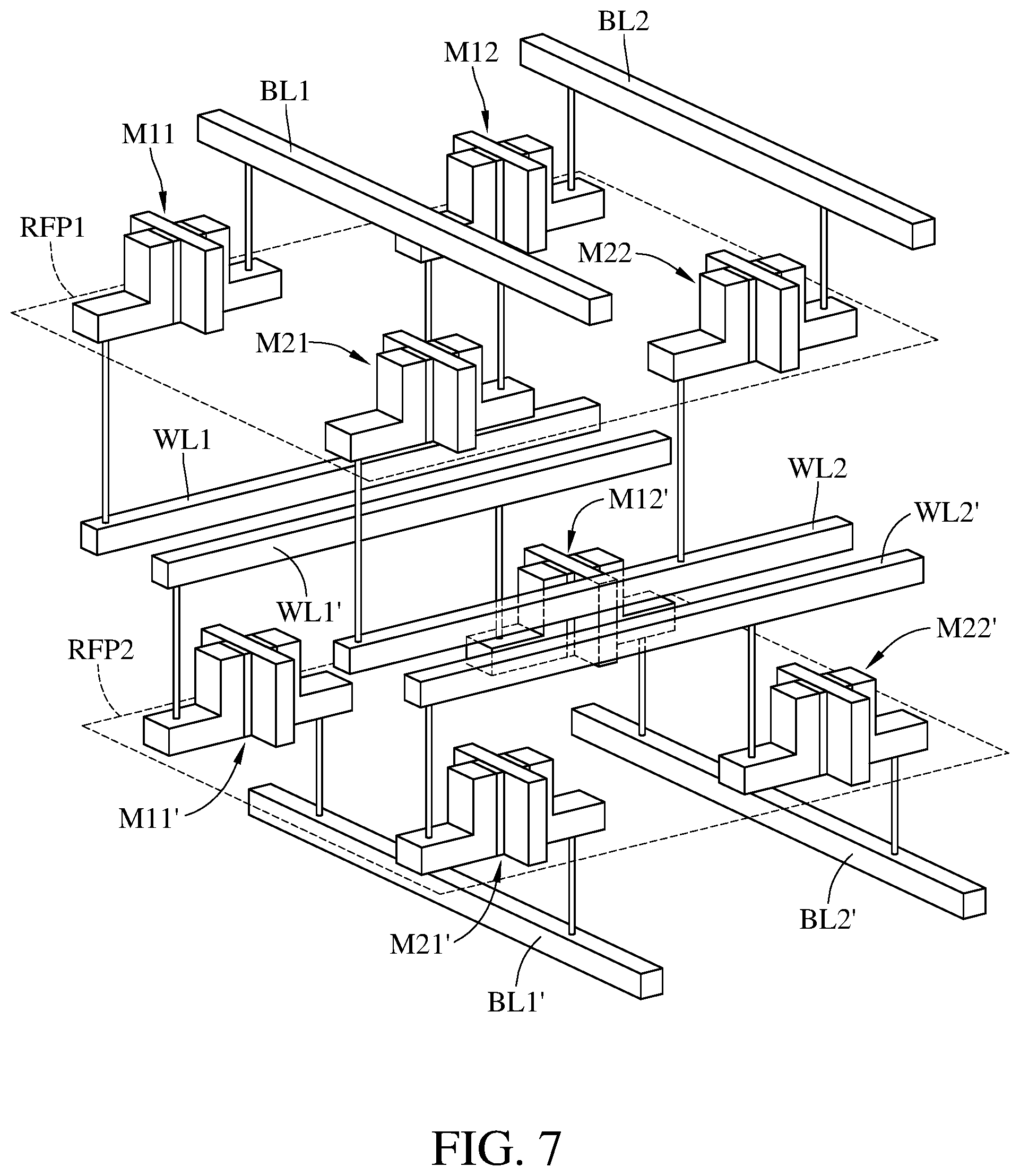 Patent US11785778 Figure 8 – Ferroelectric memory and memory array device with multiple independently controlled gates