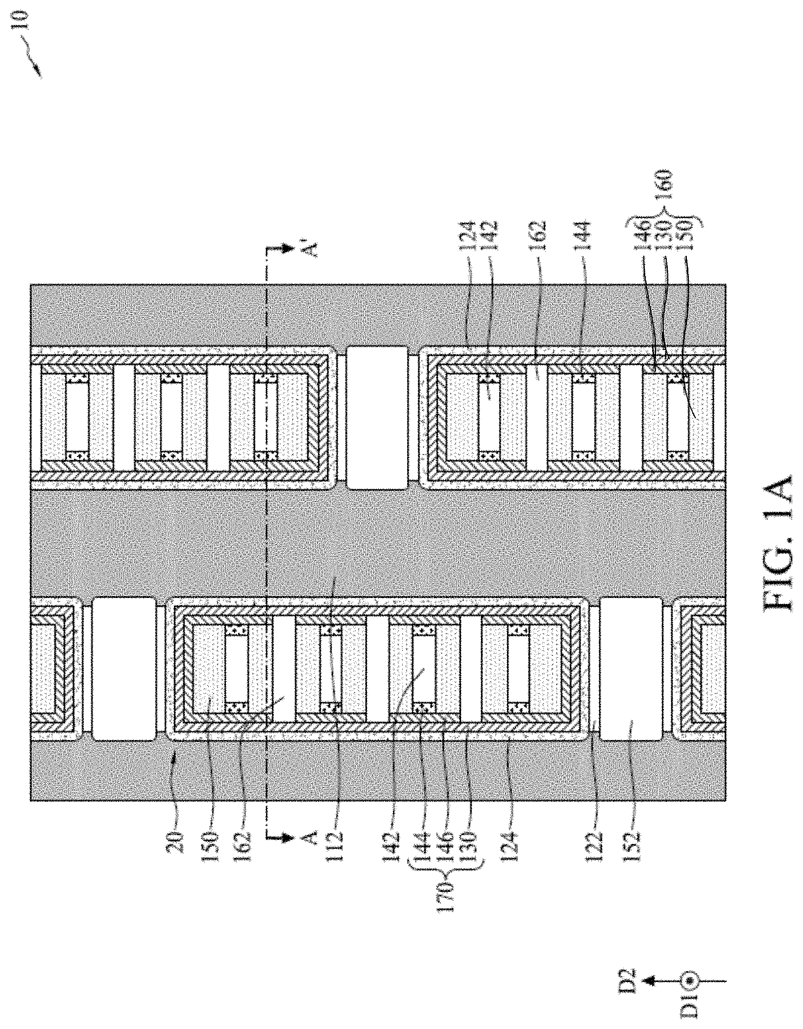 Patent US11785779 — Method for forming a semiconductor memory structure using a liner layer as an etch stop — Figure 1