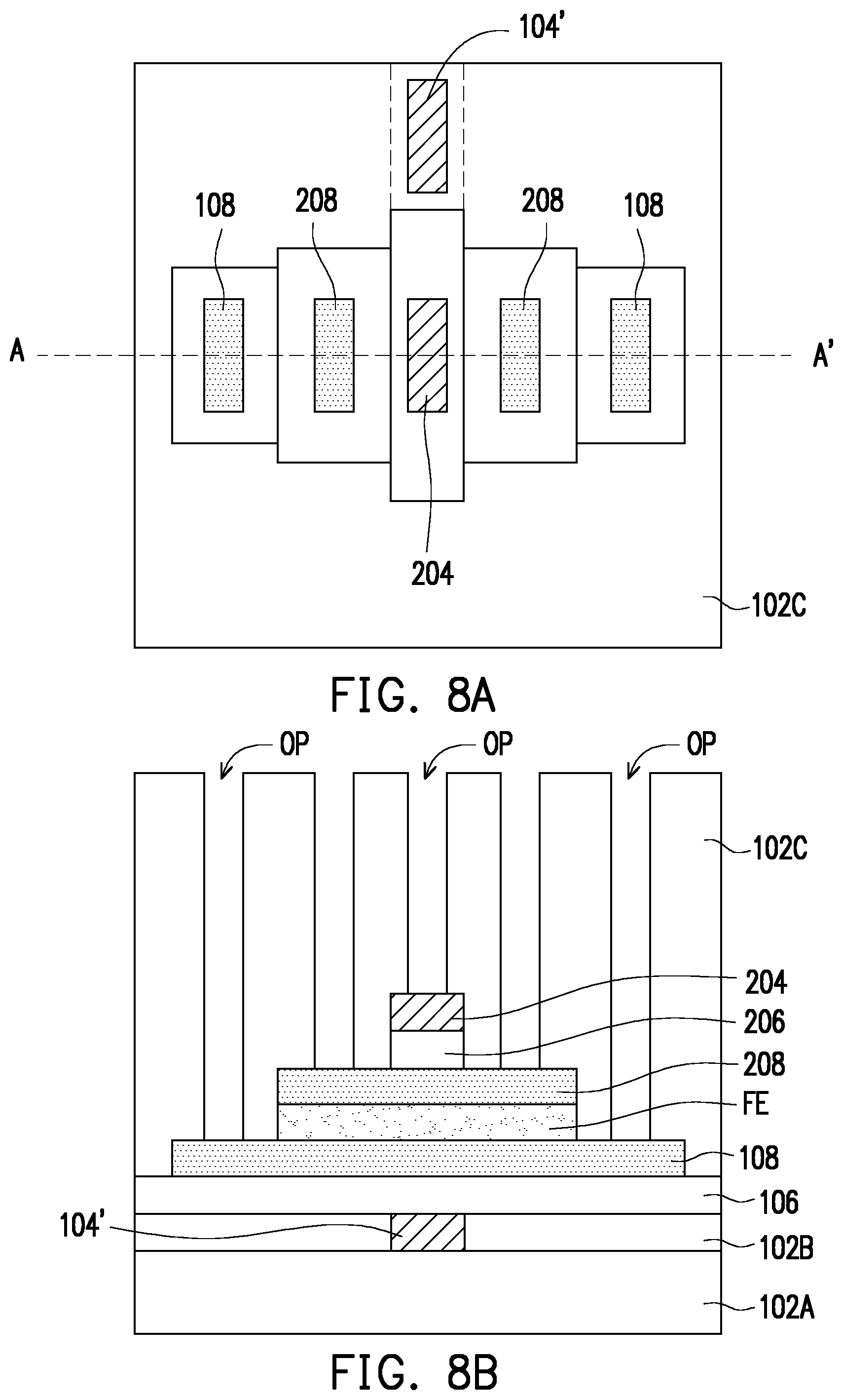 Patent US11785780 Figure 8 – Semiconductor device and method of fabricating the same