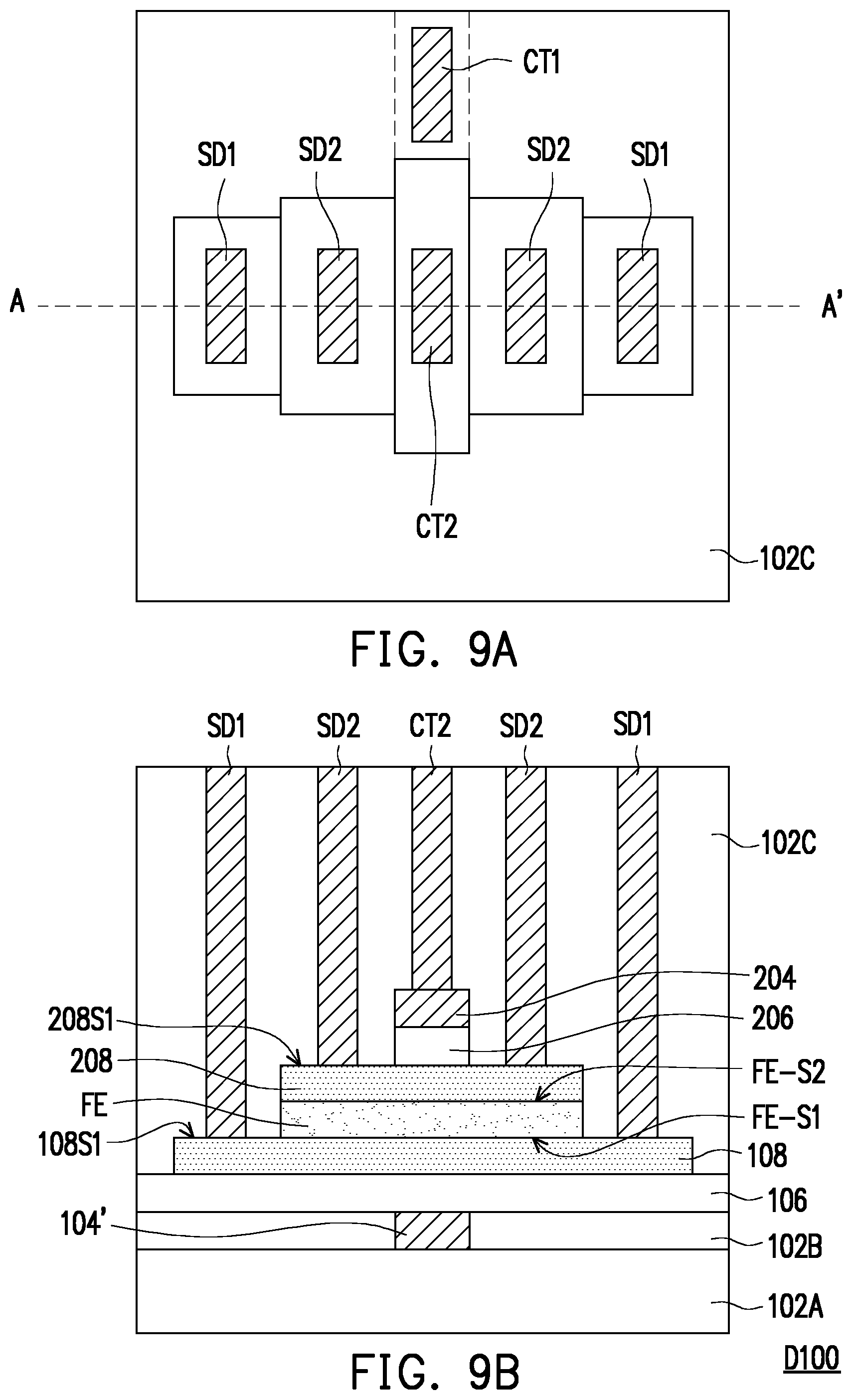 Patent US11785780 Figure 9 – Semiconductor device and method of fabricating the same