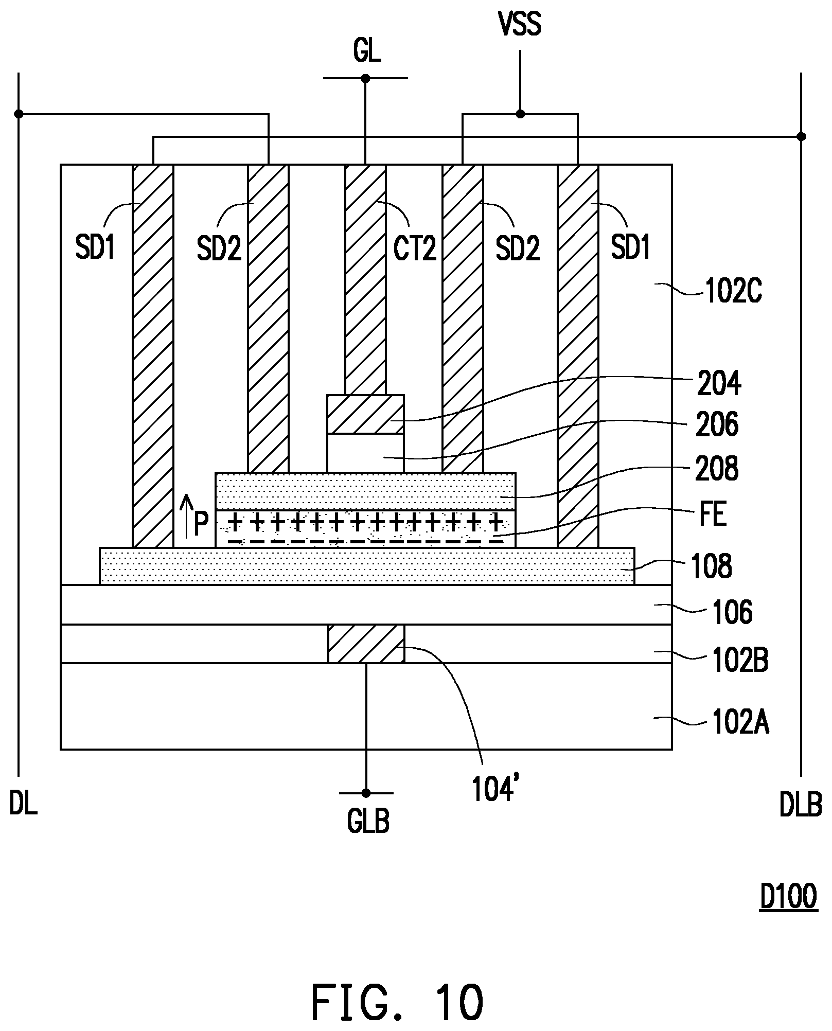 Patent US11785780 Figure 10 – Semiconductor device and method of fabricating the same