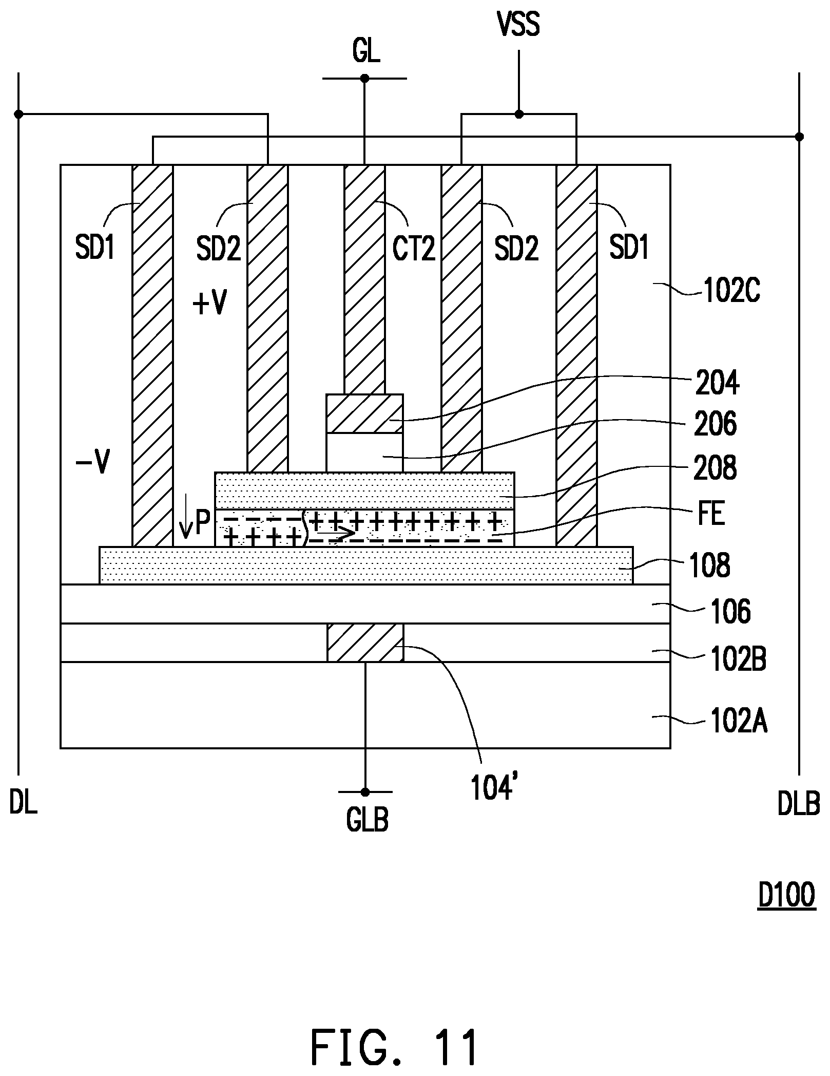 Patent US11785780 Figure 11 – Semiconductor device and method of fabricating the same