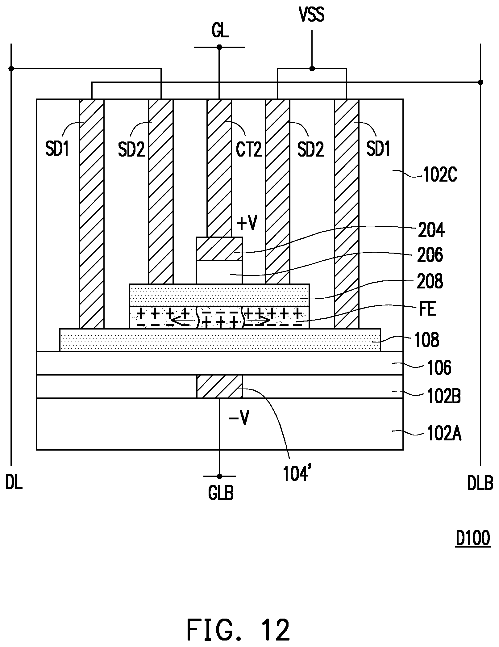 Patent US11785780 Figure 12 – Semiconductor device and method of fabricating the same