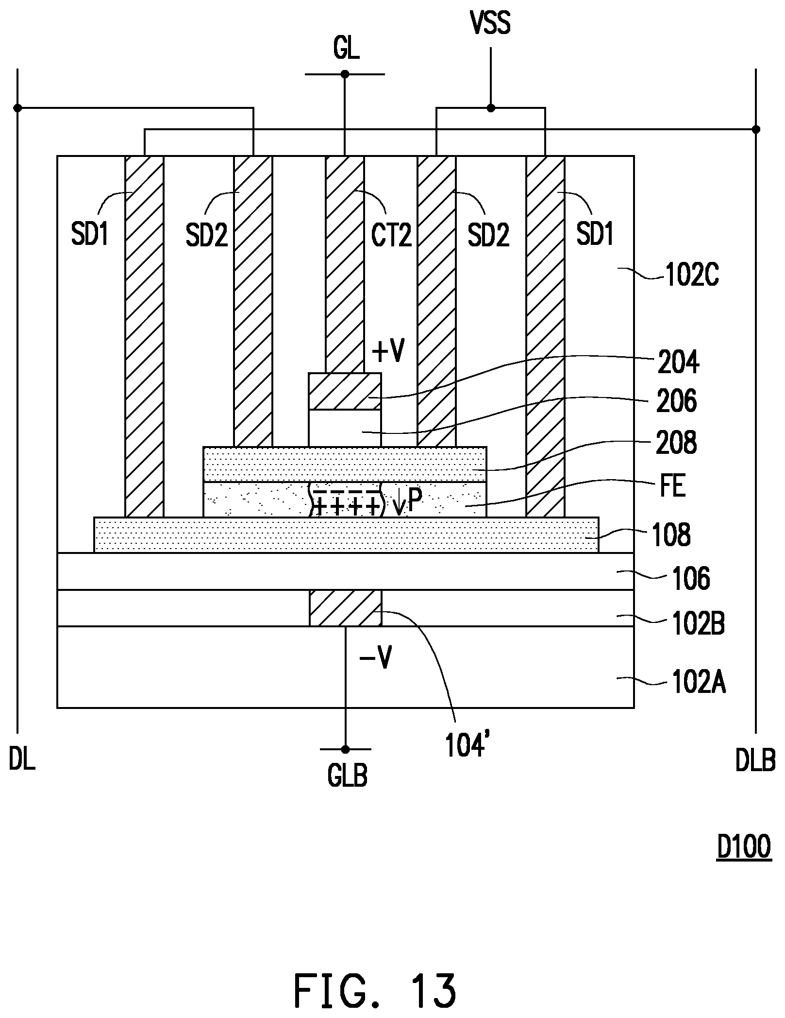 Patent US11785780 Figure 13 – Semiconductor device and method of fabricating the same