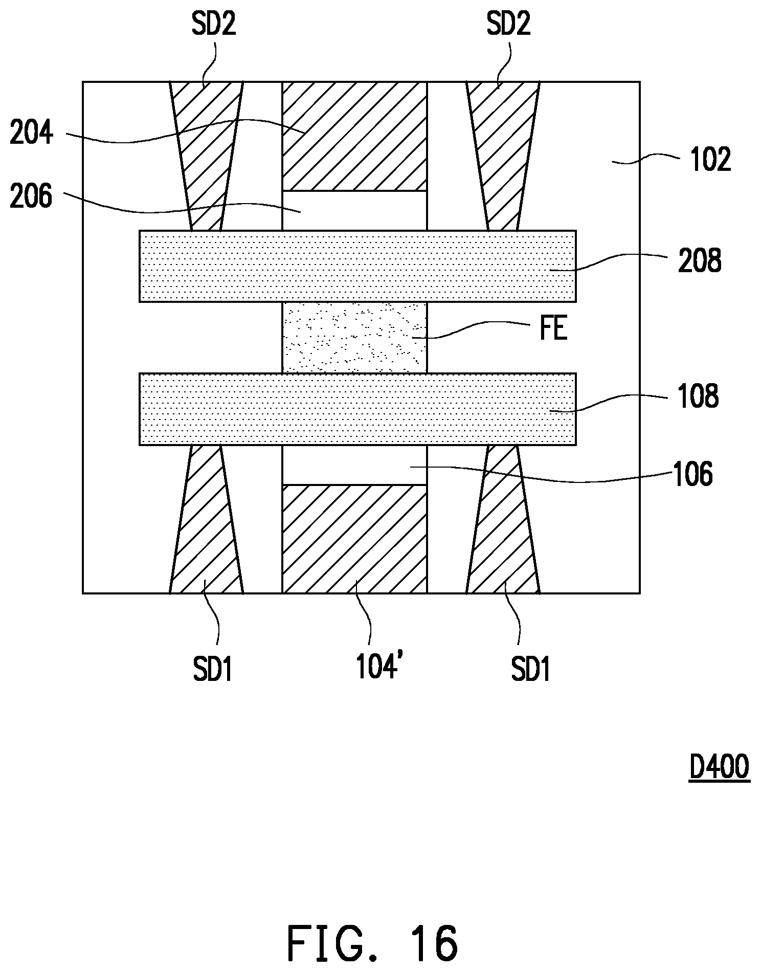 Patent US11785780 Figure 16 – Semiconductor device and method of fabricating the same