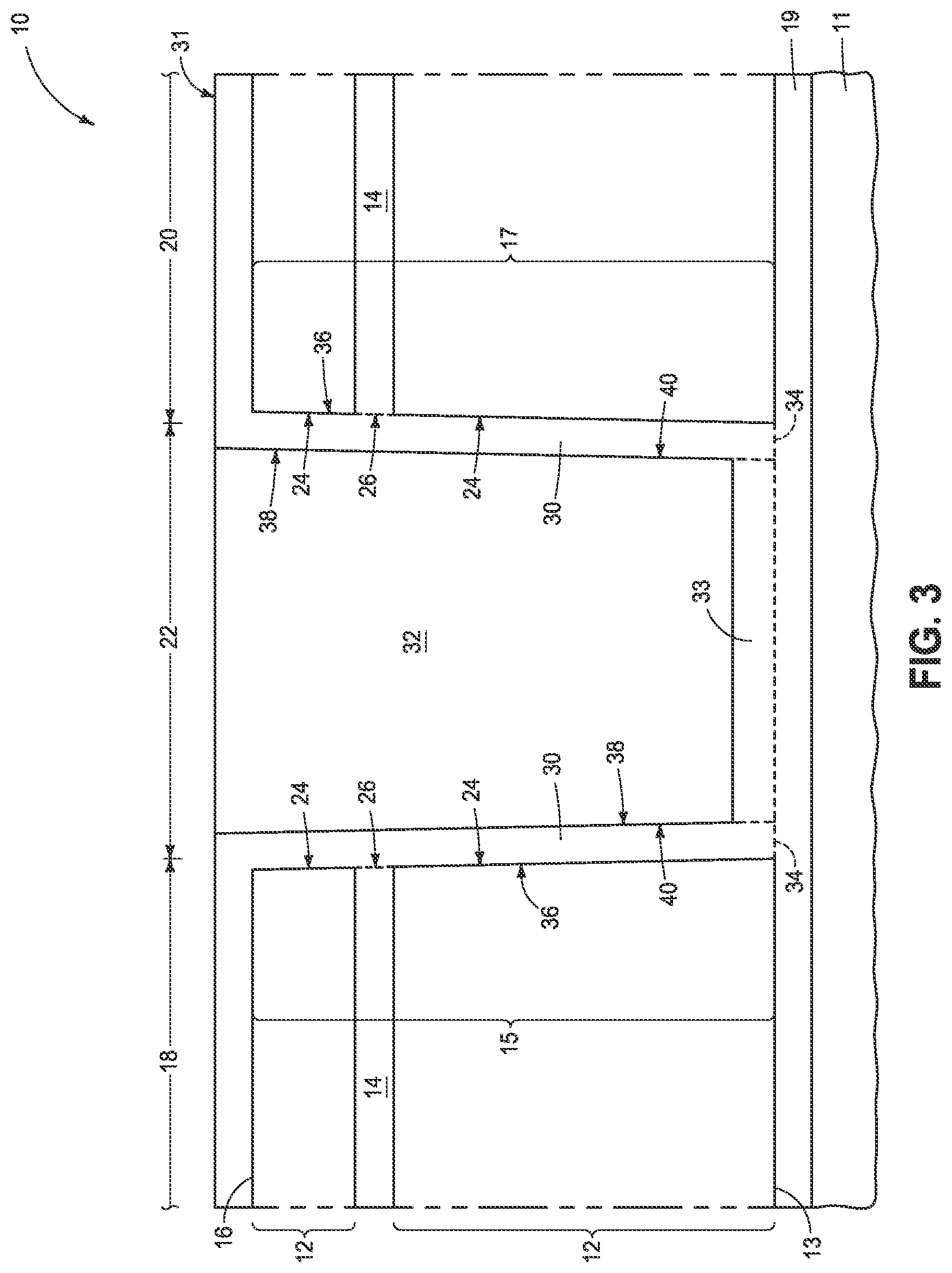 Patent US11785781 Figure 3 – Integrated circuit constructions comprising memory and methods used in the formation of integrated circuitry comprising memory