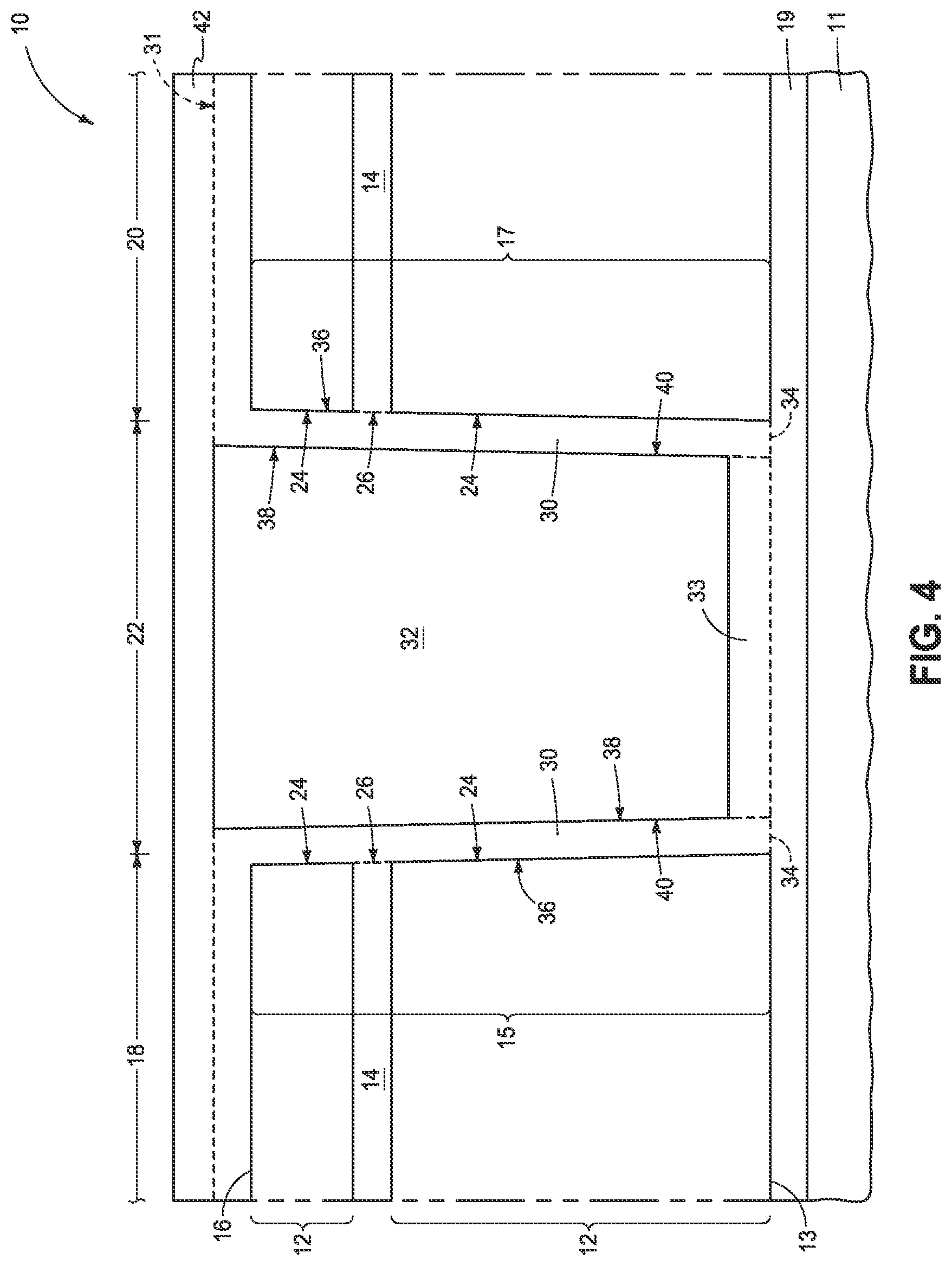 Patent US11785781 Figure 4 – Integrated circuit constructions comprising memory and methods used in the formation of integrated circuitry comprising memory