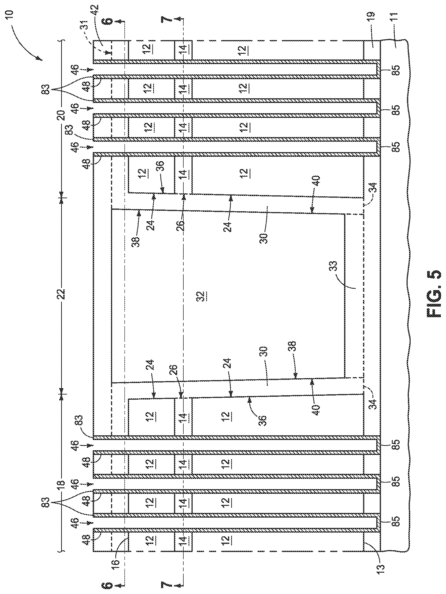 Patent US11785781 Figure 5 – Integrated circuit constructions comprising memory and methods used in the formation of integrated circuitry comprising memory