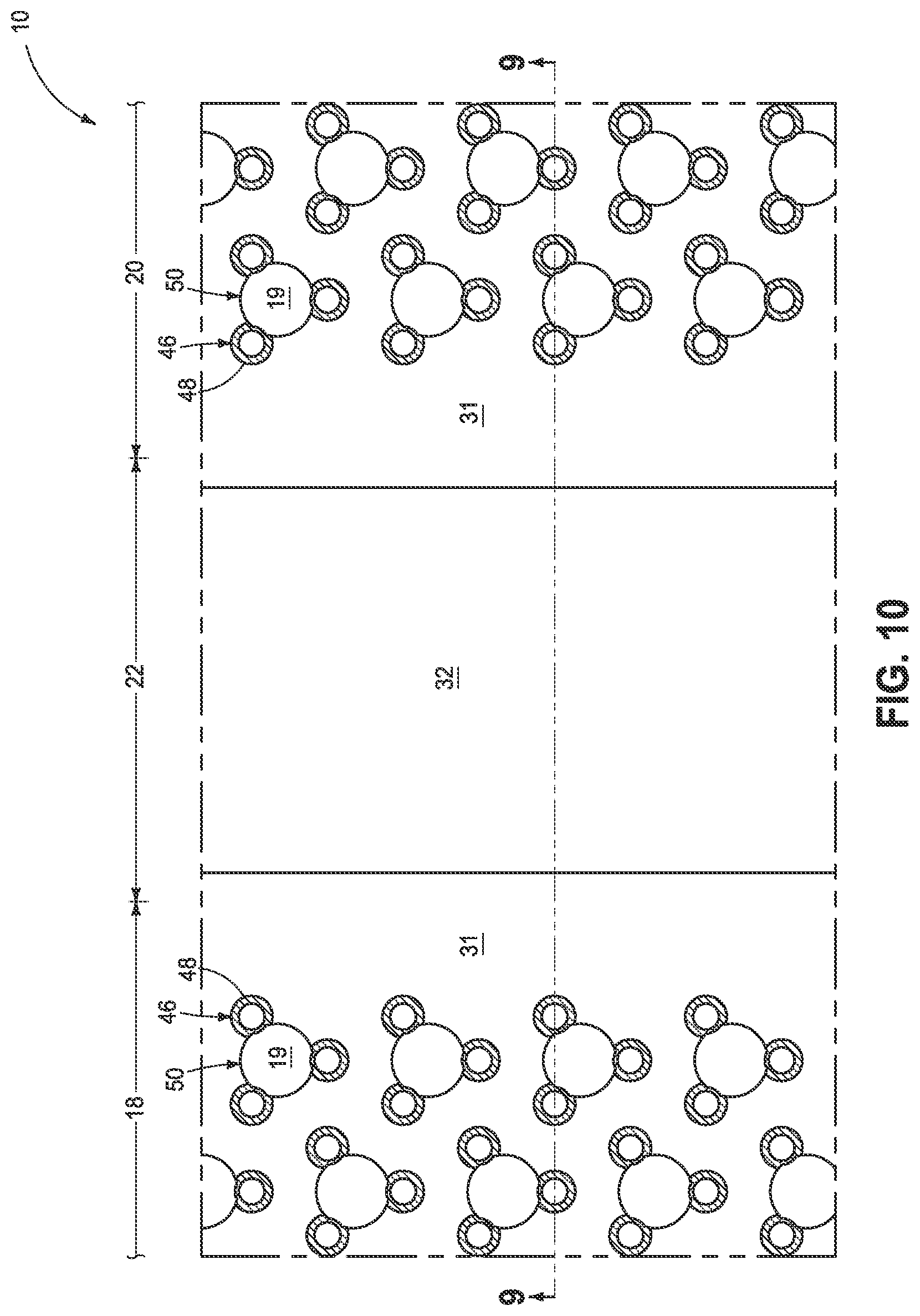 Patent US11785781 Figure 10 – Integrated circuit constructions comprising memory and methods used in the formation of integrated circuitry comprising memory