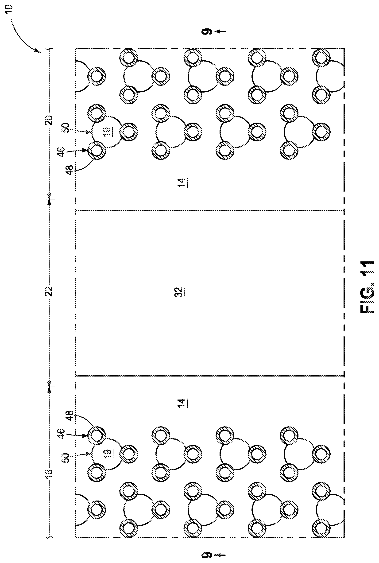 Patent US11785781 Figure 11 – Integrated circuit constructions comprising memory and methods used in the formation of integrated circuitry comprising memory