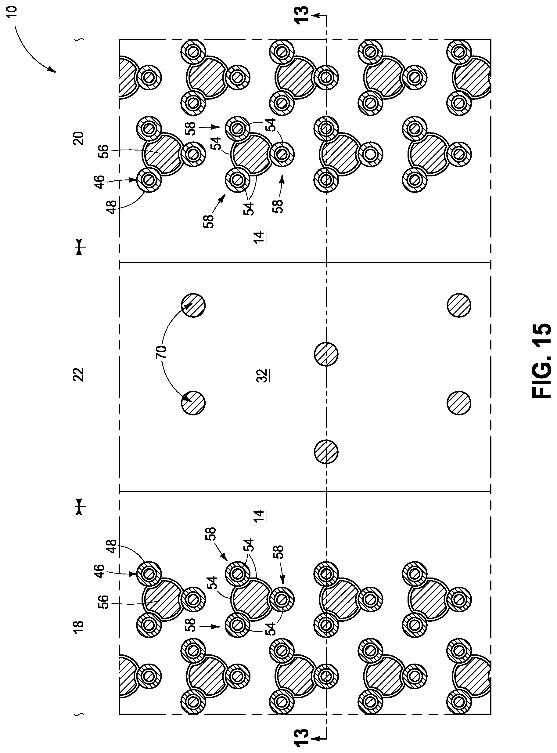 Patent US11785781 Figure 15 – Integrated circuit constructions comprising memory and methods used in the formation of integrated circuitry comprising memory