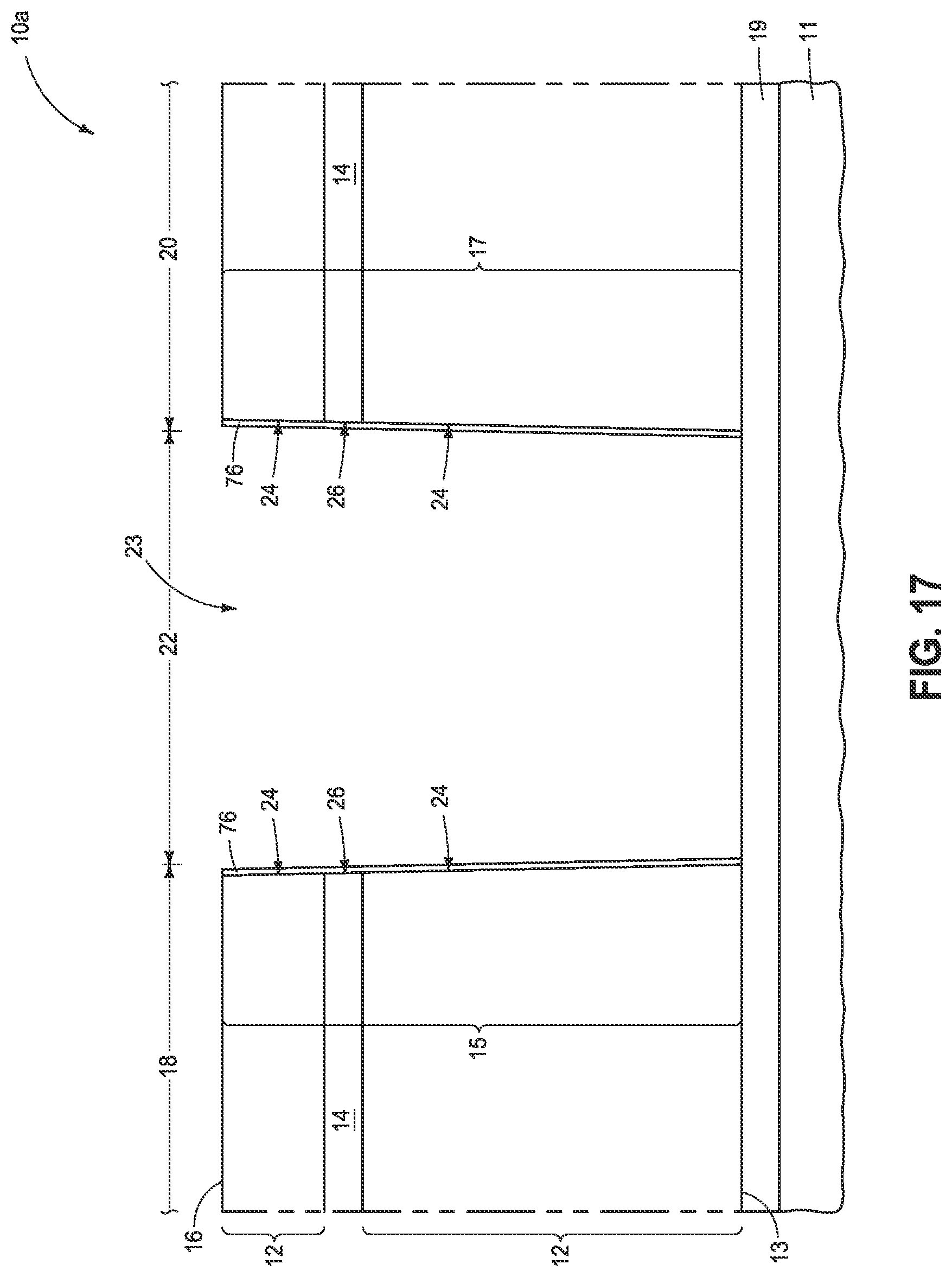 Patent US11785781 Figure 17 – Integrated circuit constructions comprising memory and methods used in the formation of integrated circuitry comprising memory