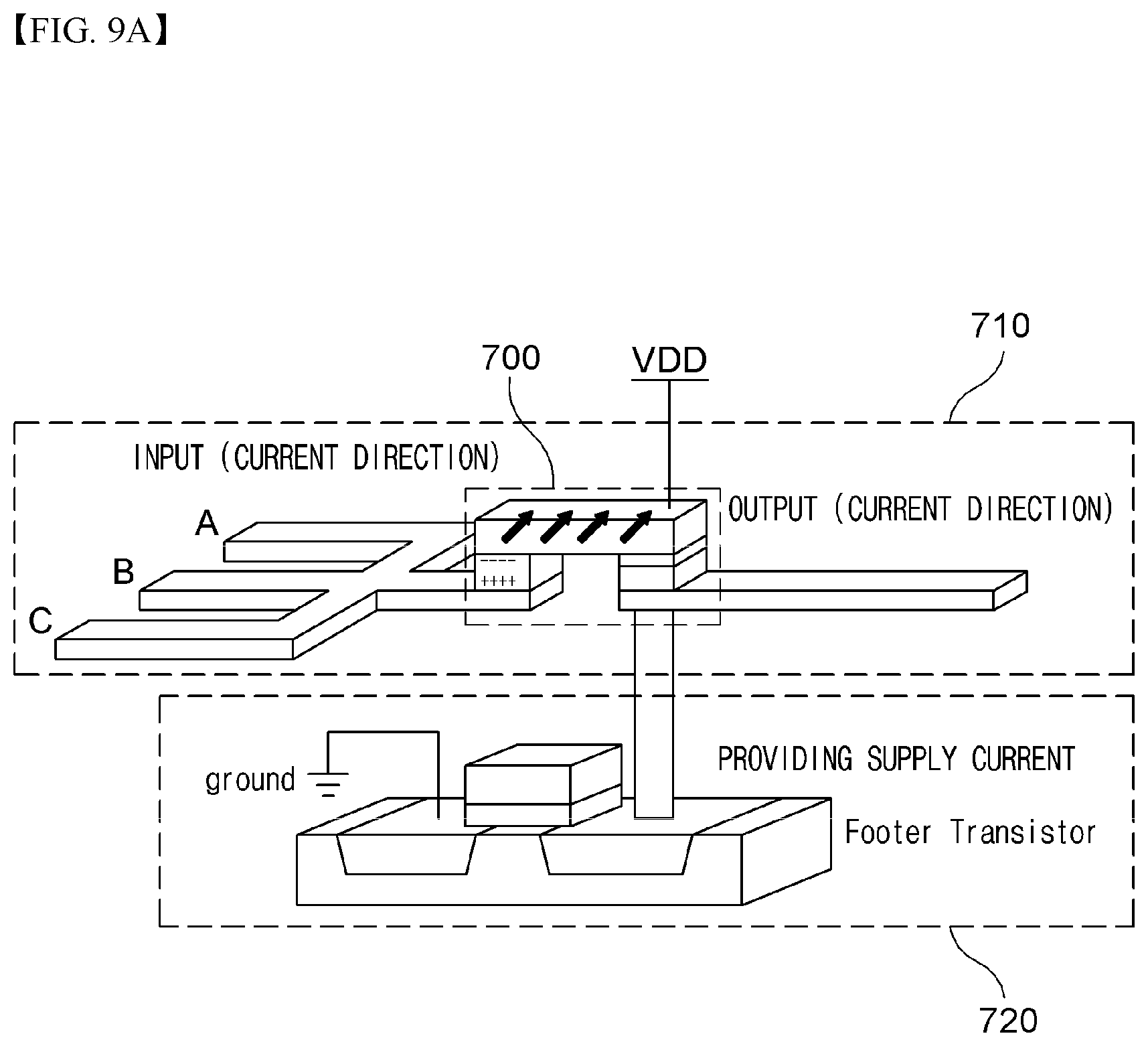 Patent US11785783 Figure 12 – Spin logic device based on spin-charge conversion and spin logic array using the same
