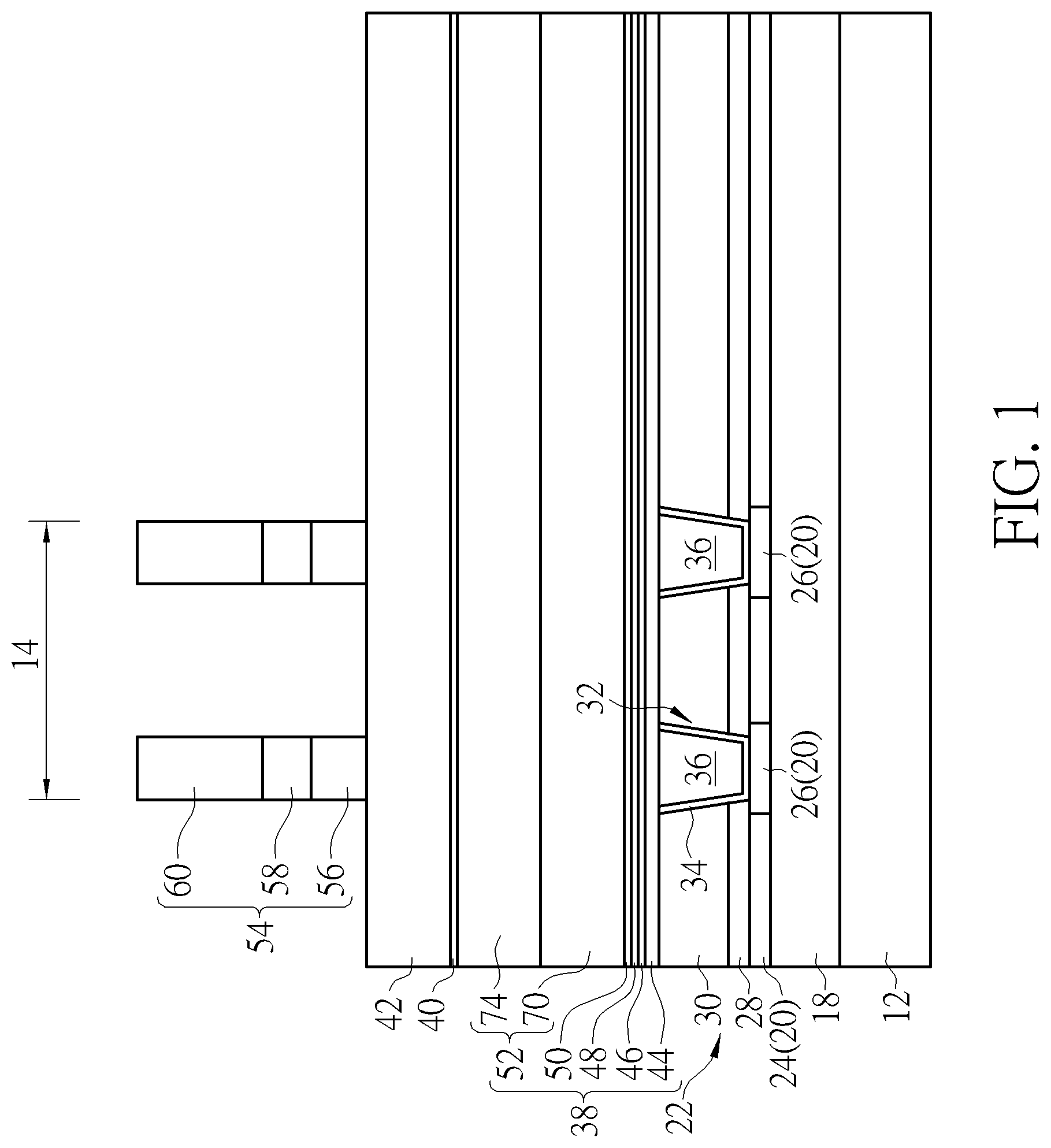Patent US11785785 Figure 1 – Semiconductor device and method for fabricating the same
