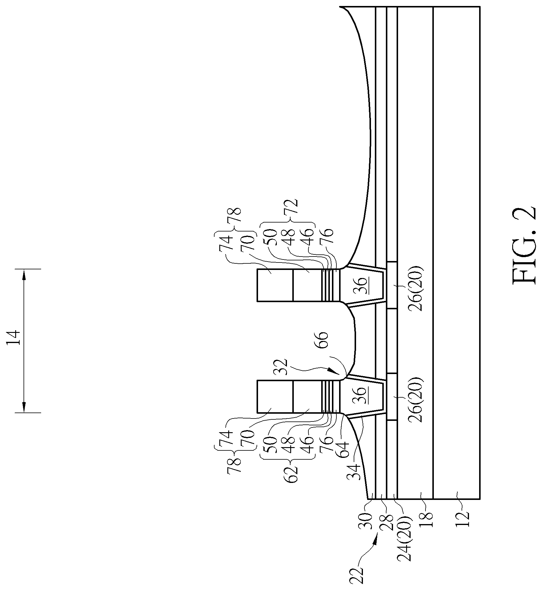 Patent US11785785 Figure 2 – Semiconductor device and method for fabricating the same