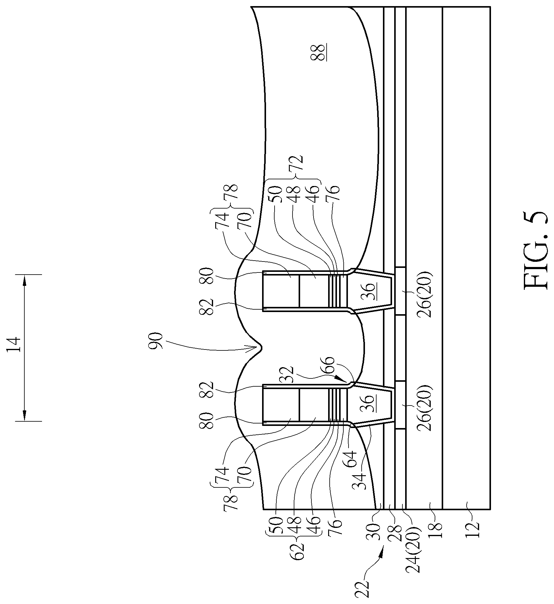 Patent US11785785 Figure 5 – Semiconductor device and method for fabricating the same