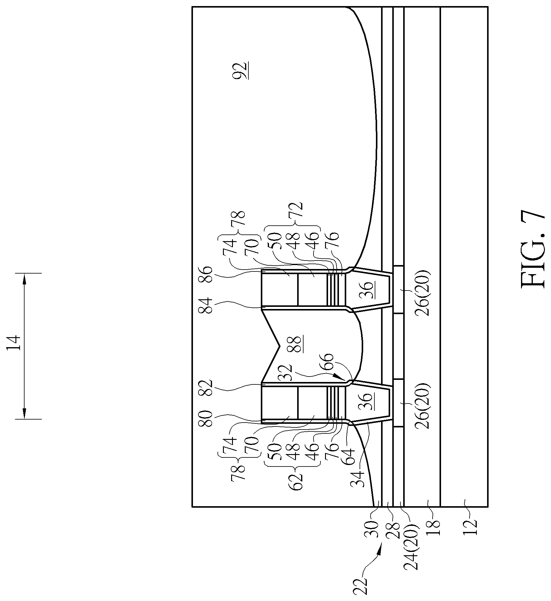 Patent US11785785 Figure 7 – Semiconductor device and method for fabricating the same