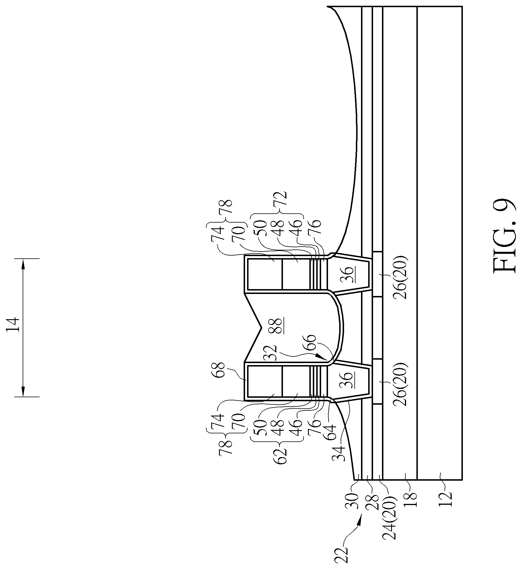 Patent US11785785 Figure 9 – Semiconductor device and method for fabricating the same