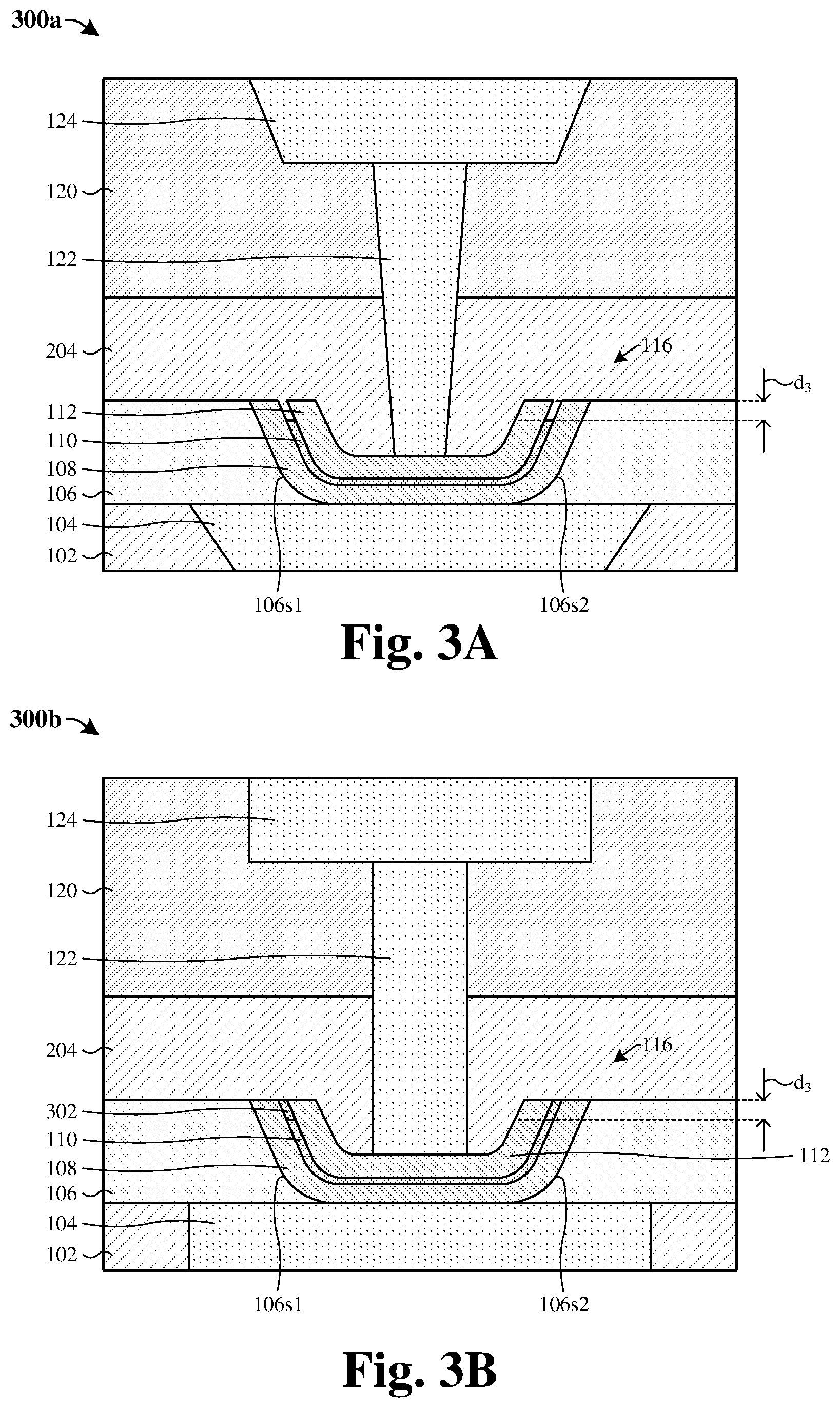 Patent US11785786 Figure 3 – Trench formation scheme for programmable metallization cell to prevent metal redeposit