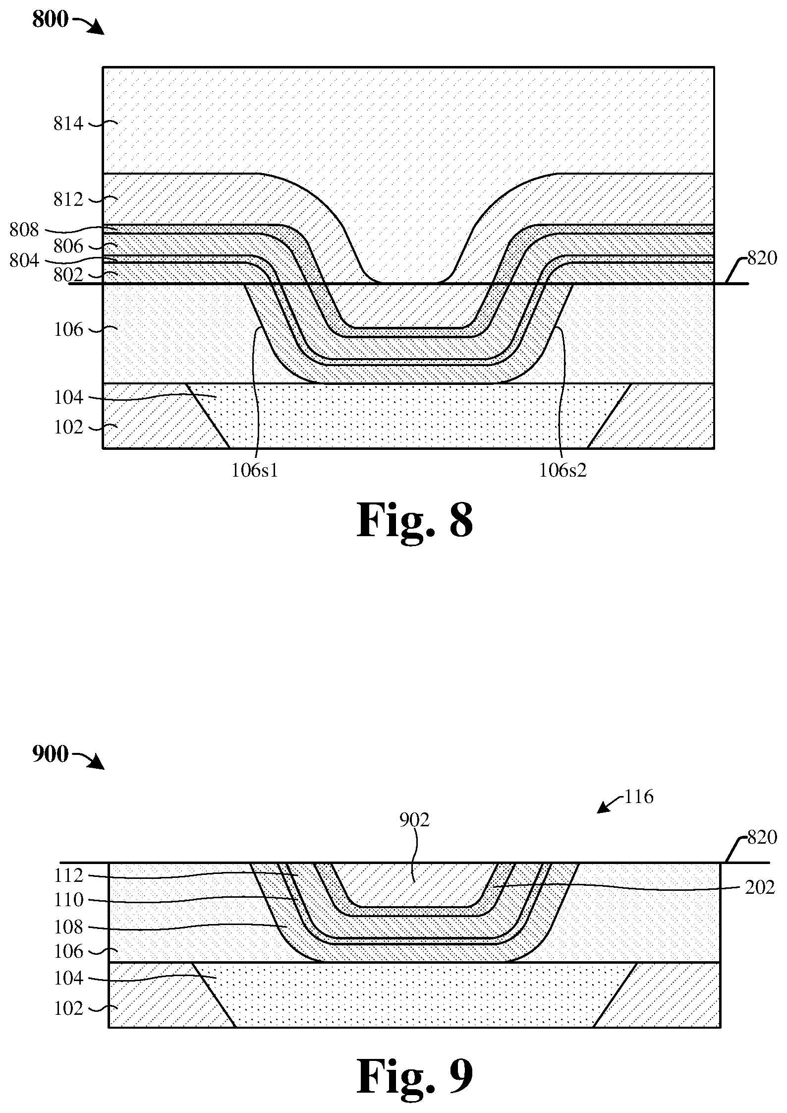 Patent US11785786 Figure 6 – Trench formation scheme for programmable metallization cell to prevent metal redeposit