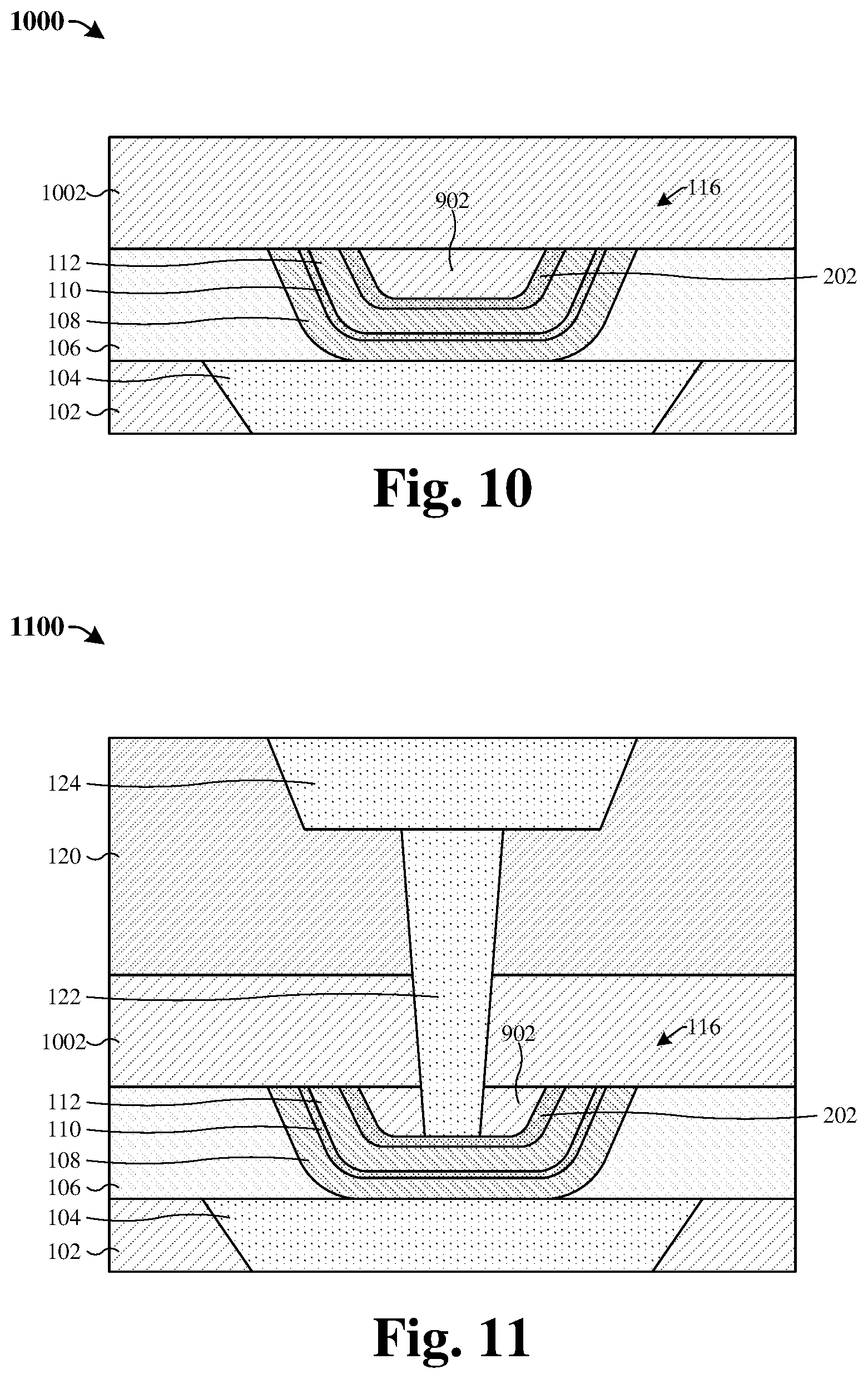 Patent US11785786 Figure 7 – Trench formation scheme for programmable metallization cell to prevent metal redeposit