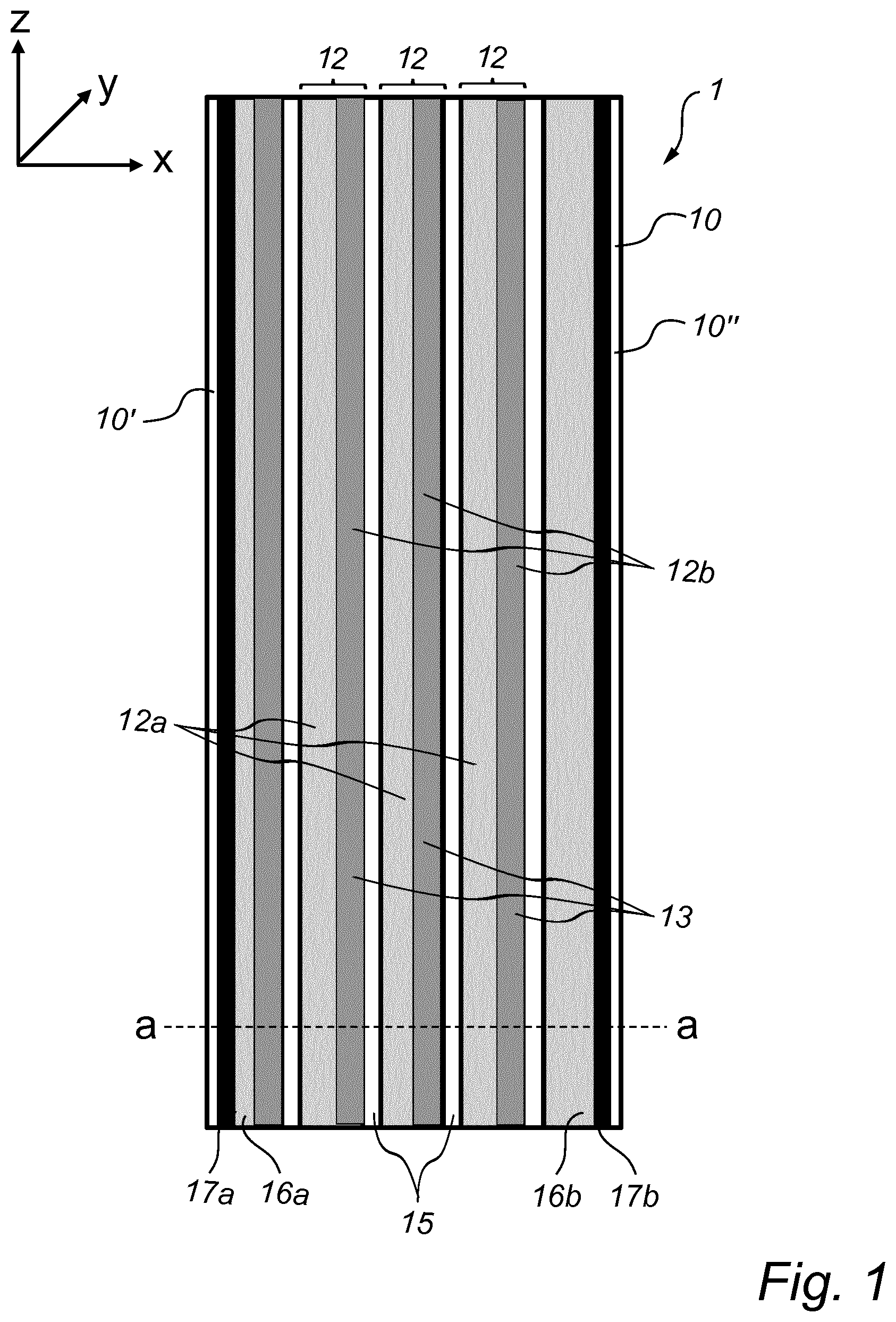 Patent US11785788 Figure 1 – Laminated solar cell module and method of manufacturing said module