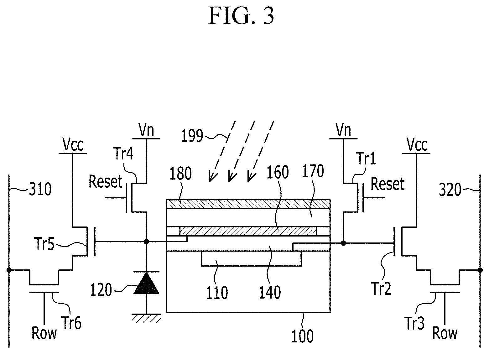 Patent US11785789 Figure 3 – Organic image sensors without color filters