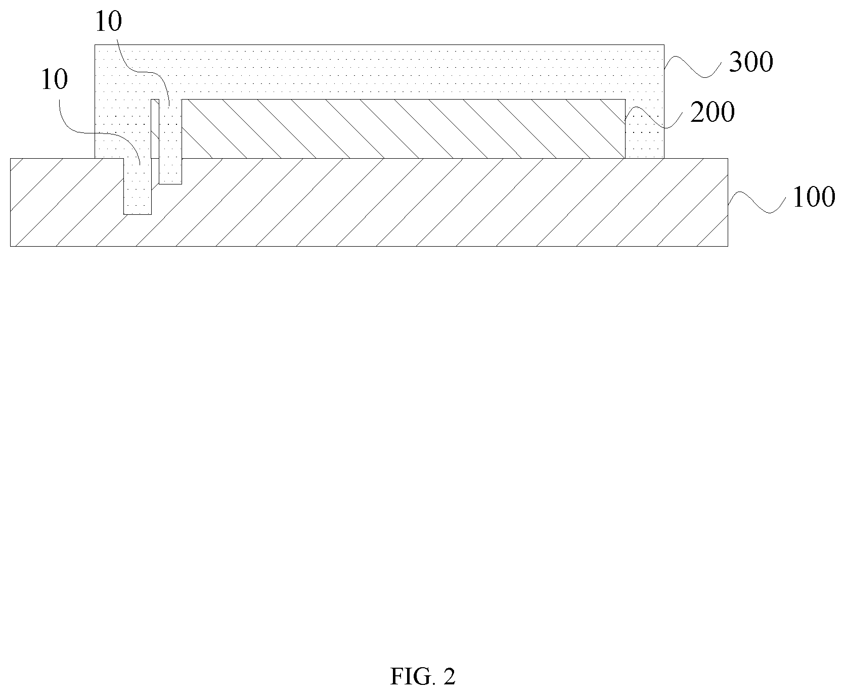Patent US11785794 Figure 2 – OLED package structure, display panel and method for preparing package structure