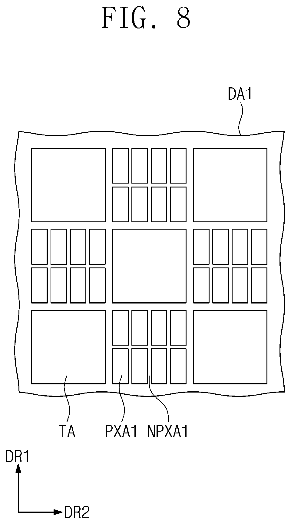 Patent US11785795 Figure 9 – Display device including protective layer below substrate