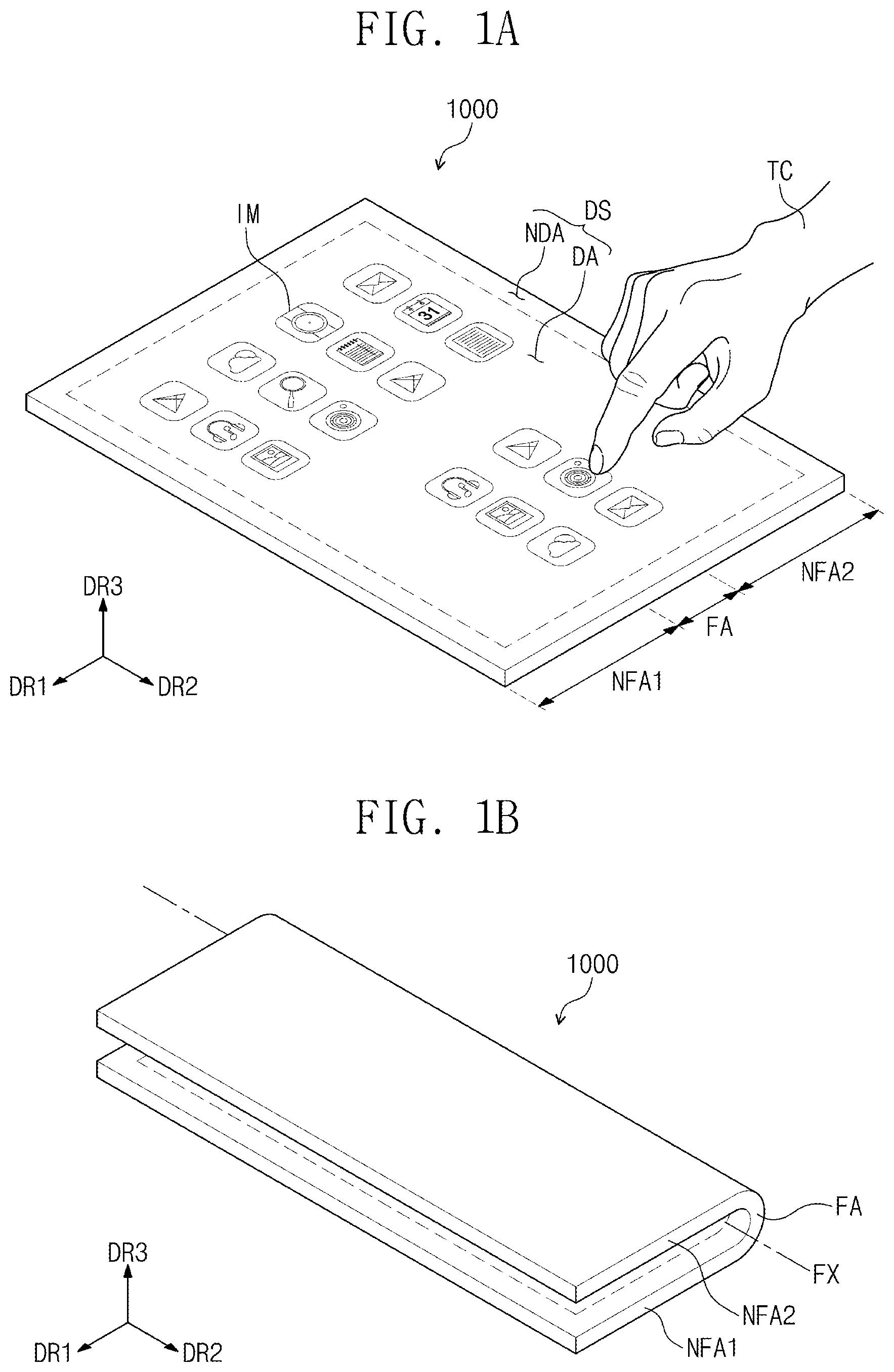 Patent US11785796 — Display device including multi-portion barrier layer — Figure 1
