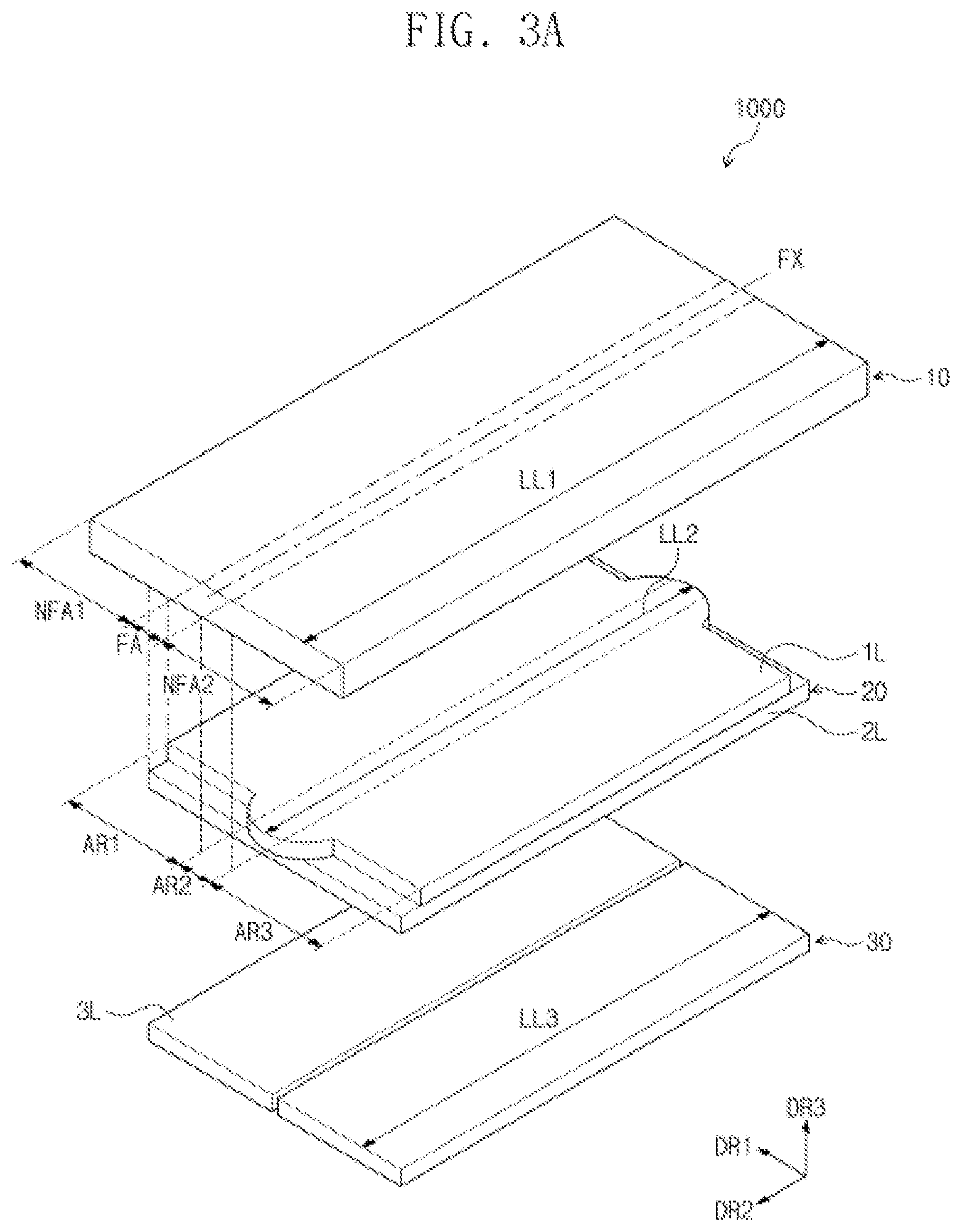 Patent US11785796 Figure 3 – Display device including multi-portion barrier layer