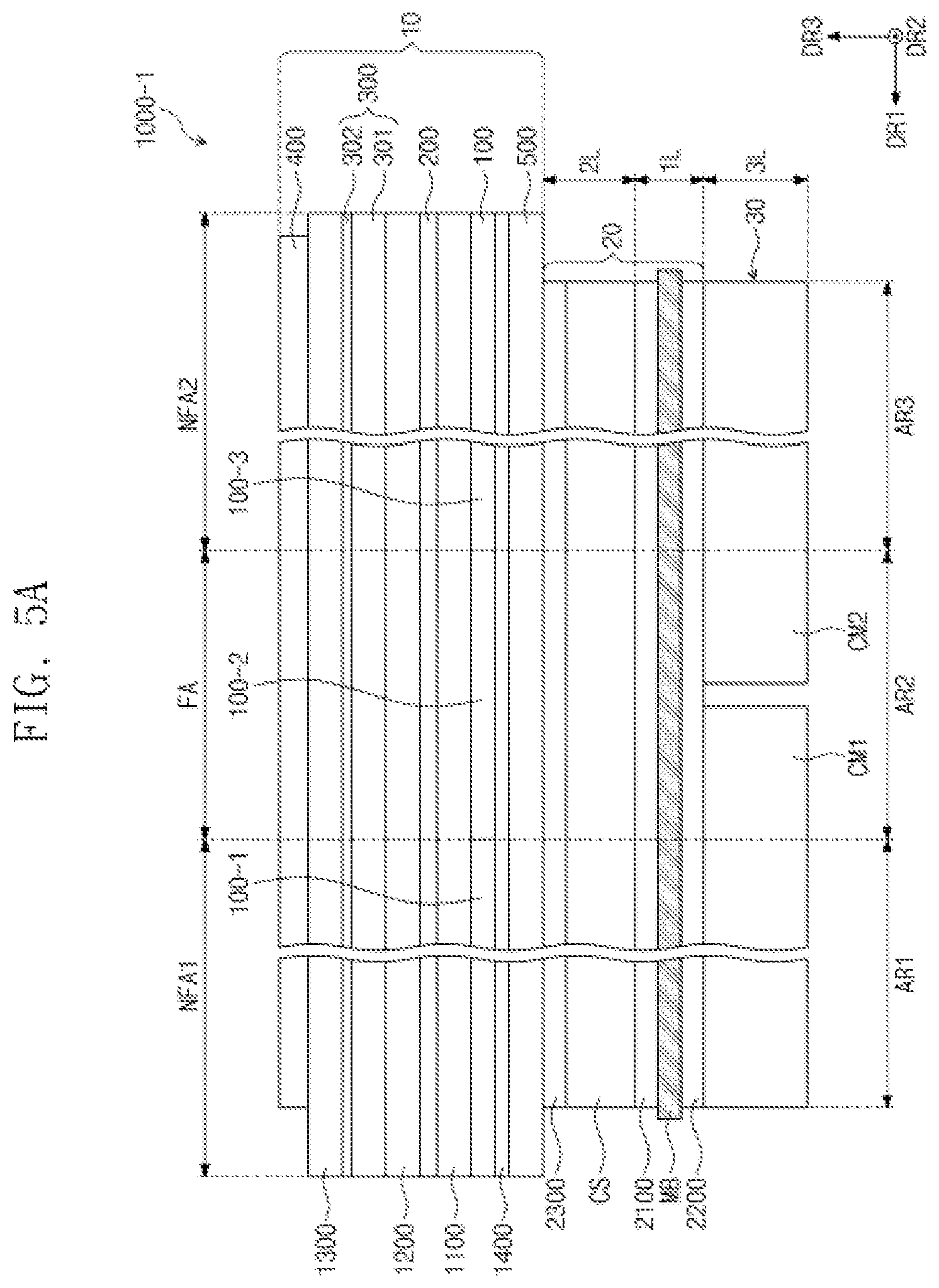 Patent US11785796 Figure 7 – Display device including multi-portion barrier layer
