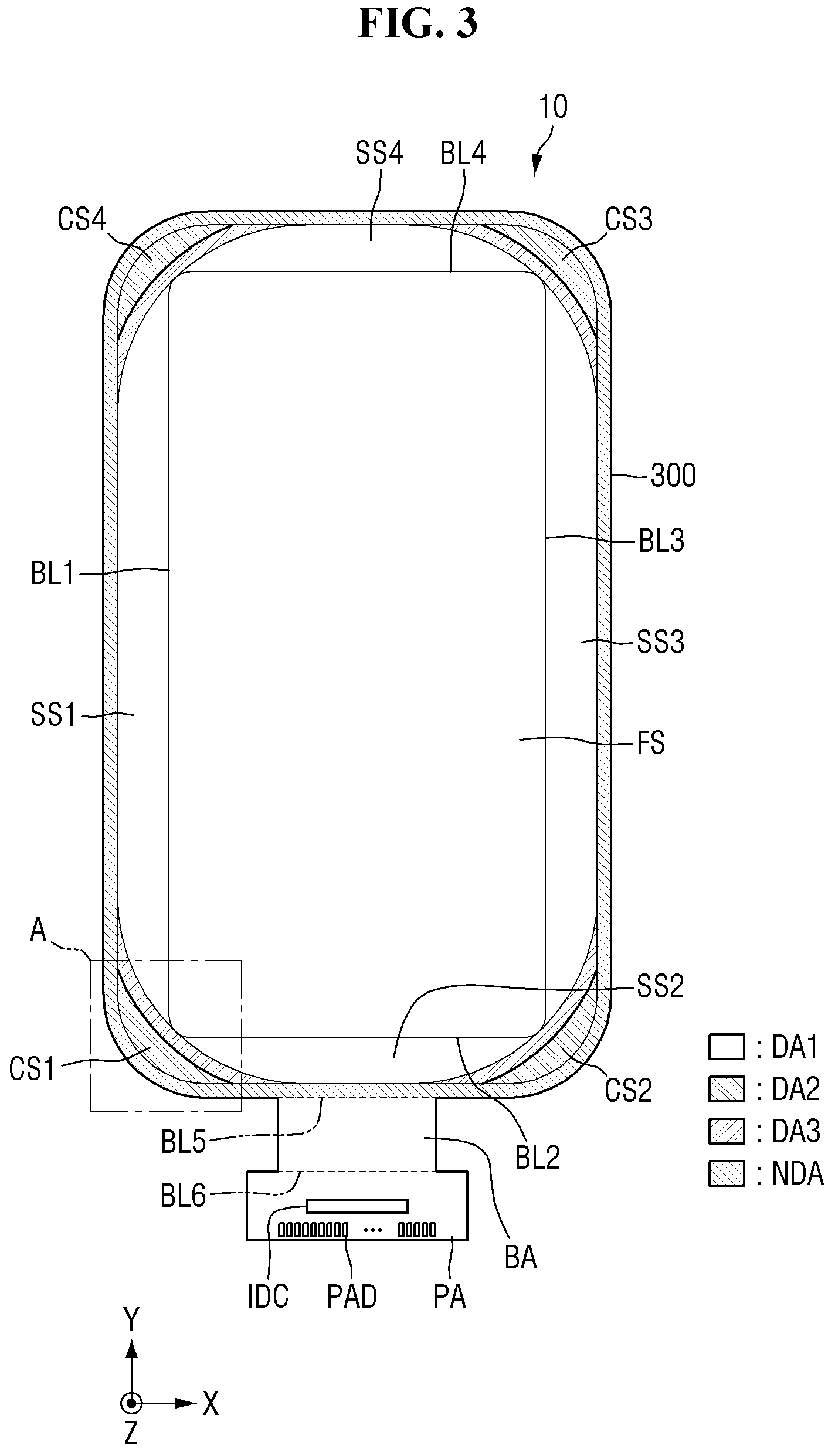 Patent US11785797 Figure 3 – Display device