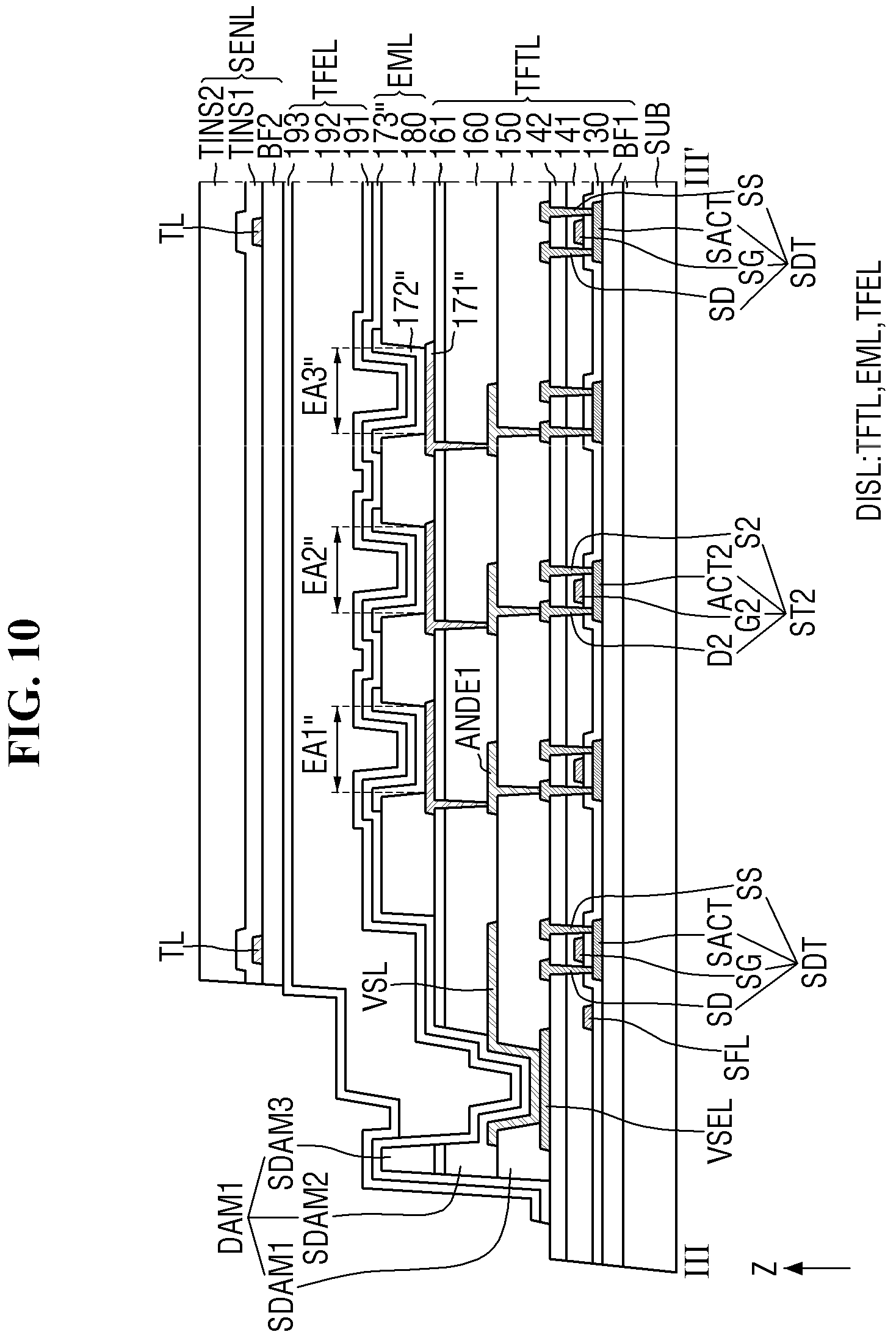 Patent US11785797 Figure 10 – Display device