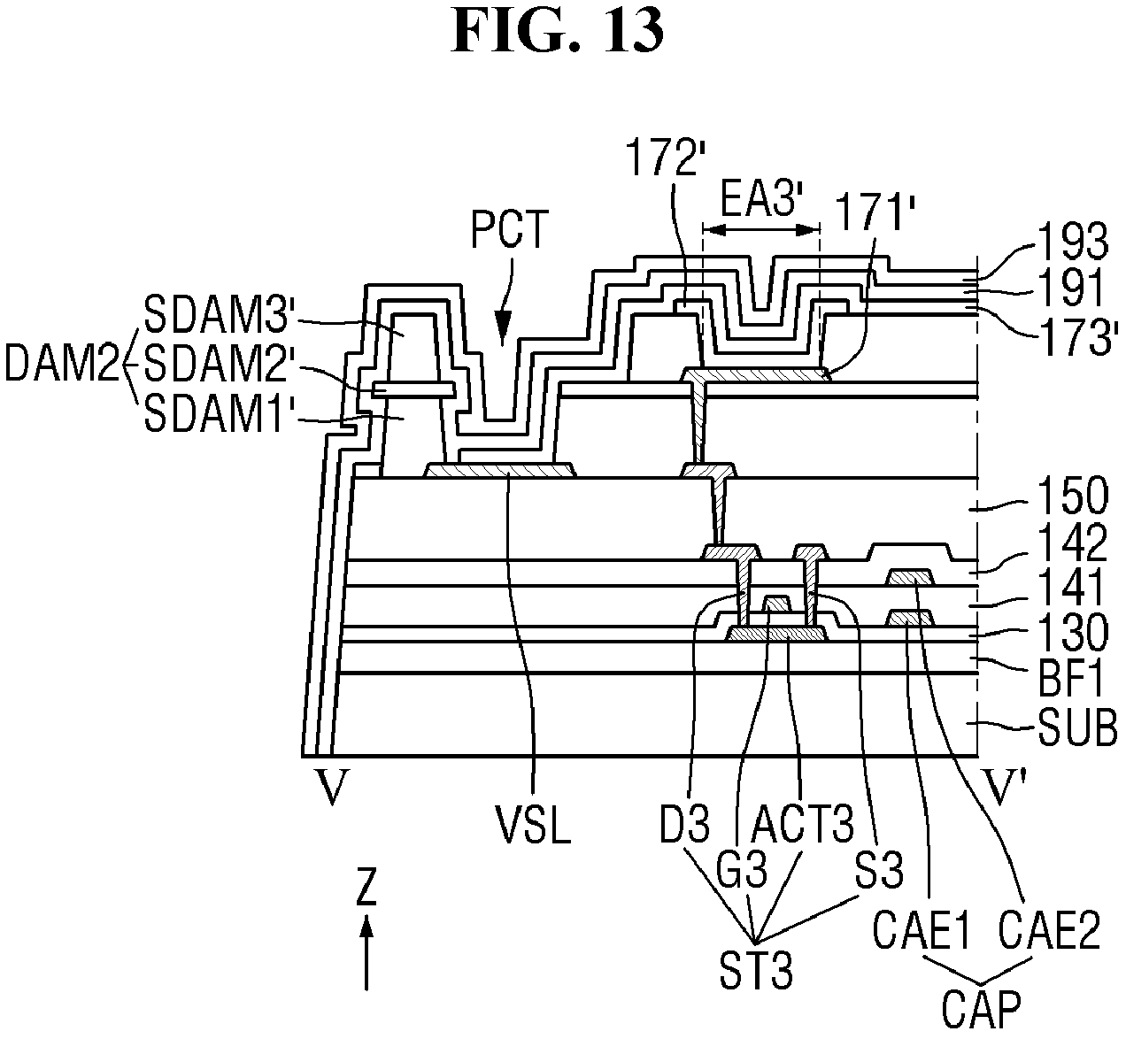Patent US11785797 Figure 13 – Display device