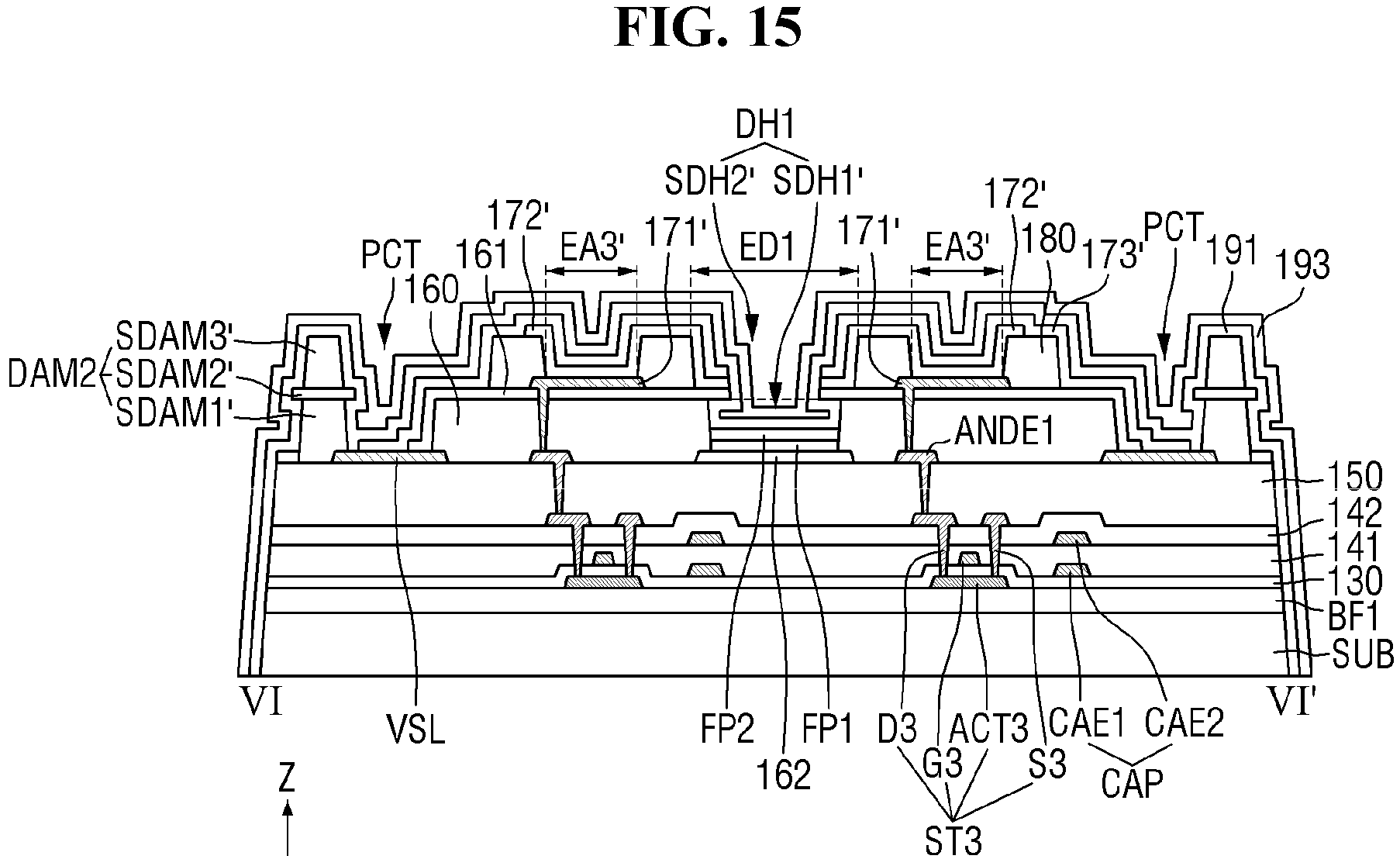 Patent US11785797 Figure 15 – Display device