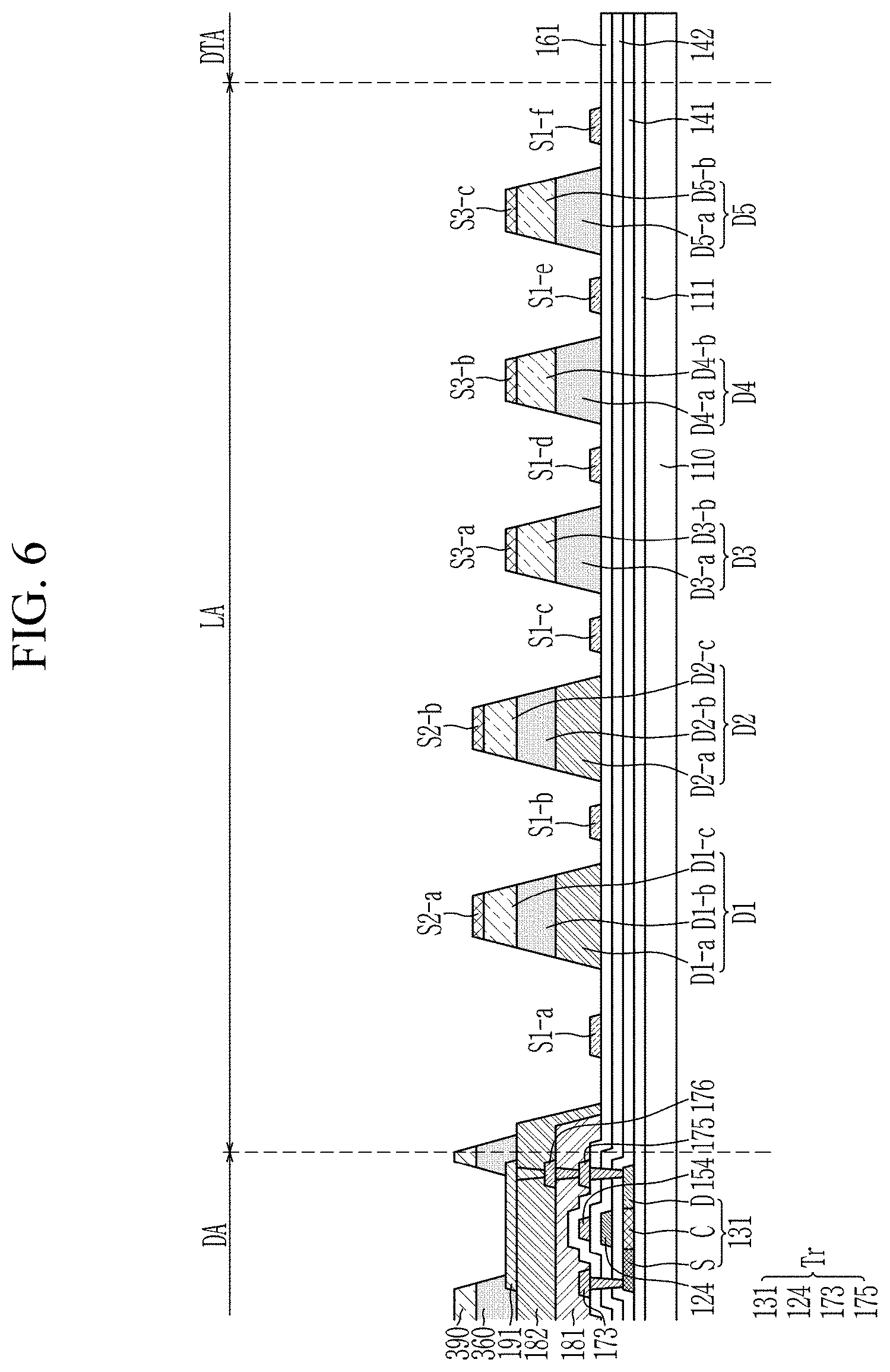 Patent US11785798 Figure 8 – Display with dam surrounding opening