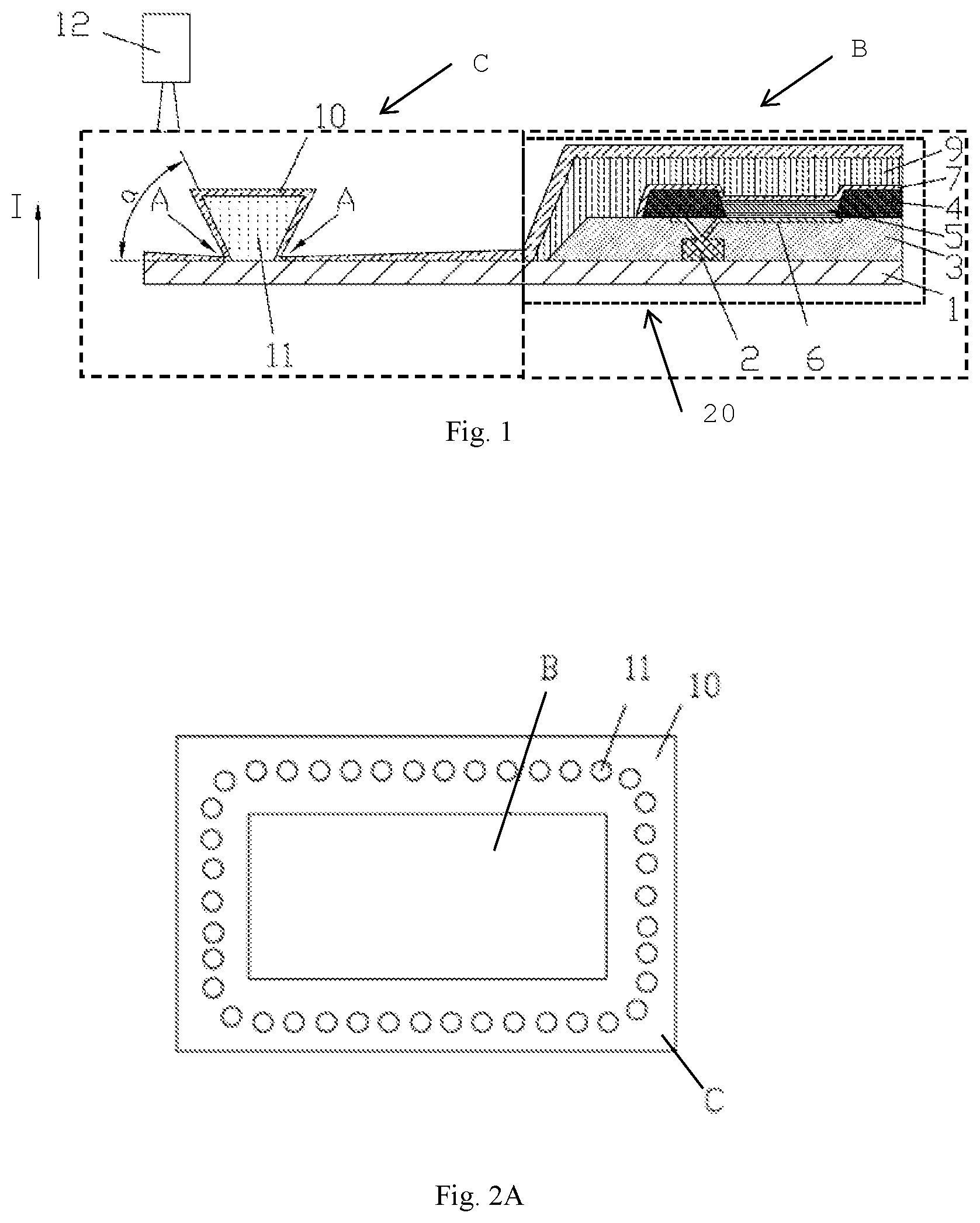 Patent US11785801 — Display substrate with water-blocking structure, fabrication method thereof, display panel and display apparatus — Figure 1