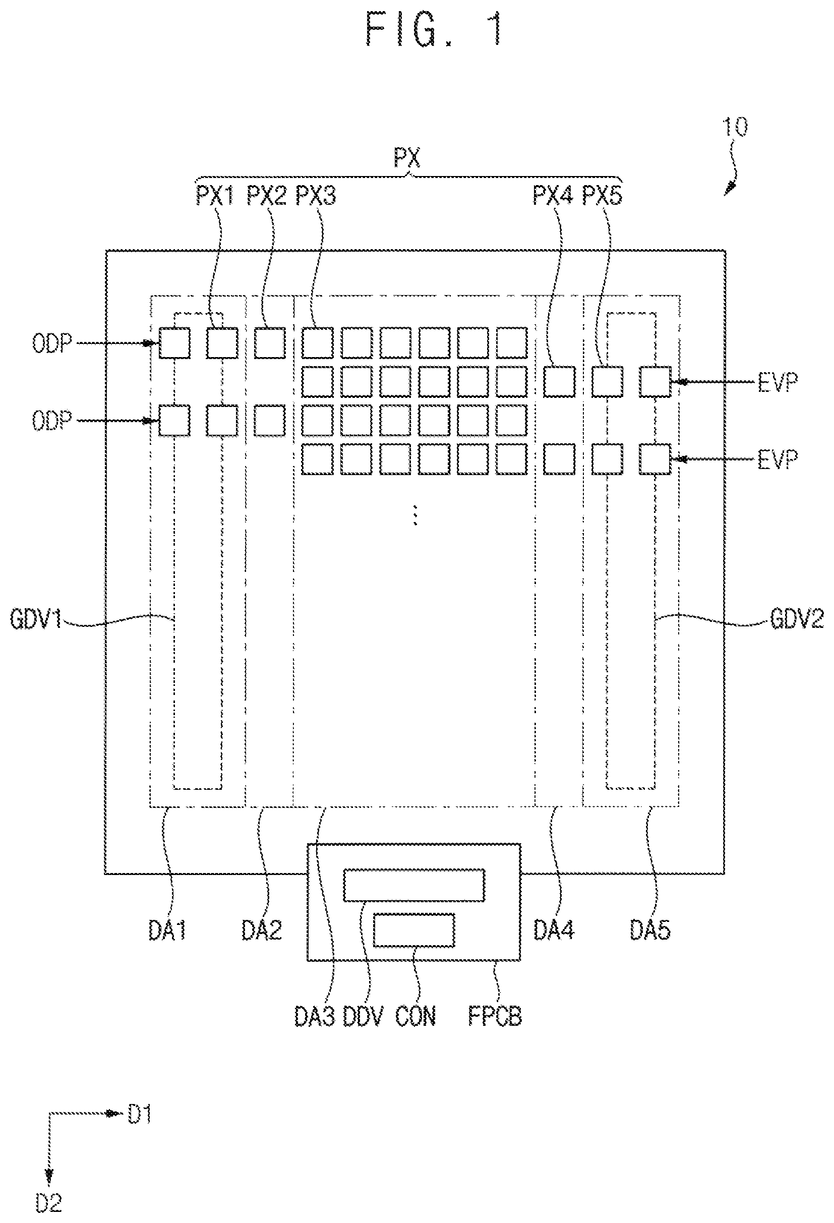 Patent US11785803 Figure 1 – Display device
